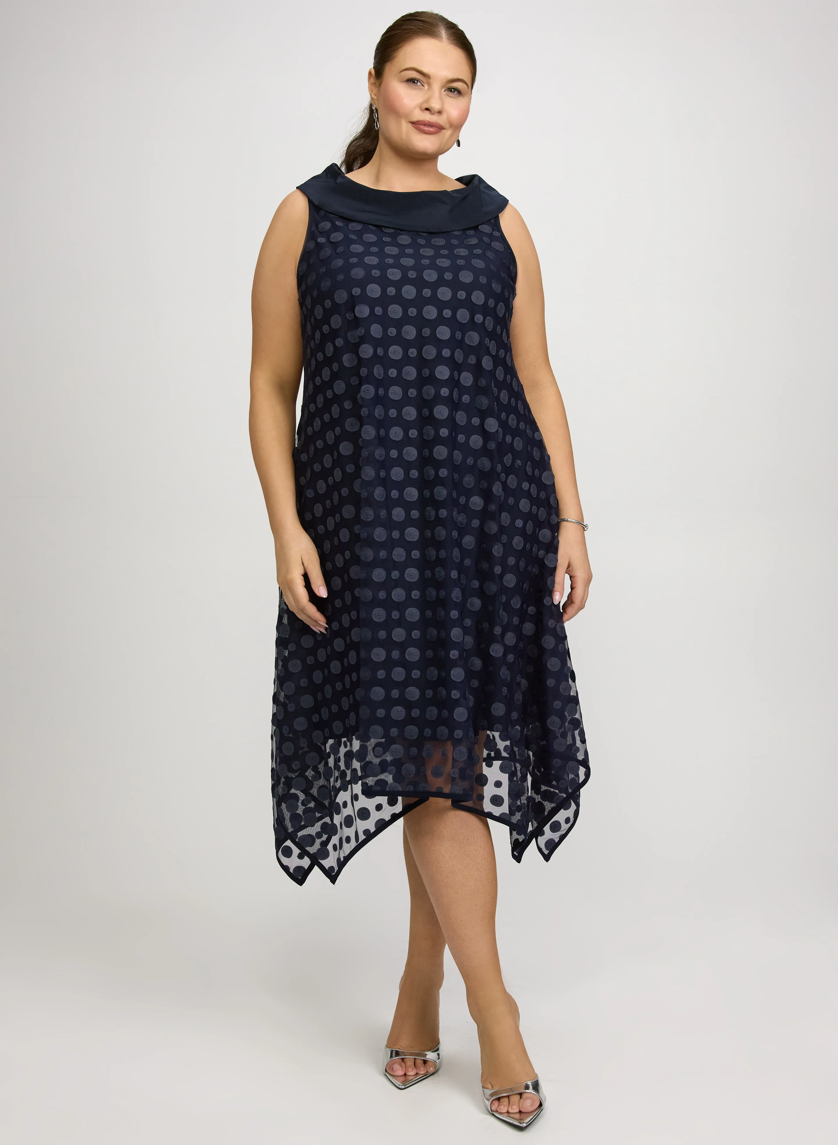 Joseph Ribkoff - Circle Applique Taffeta Dress