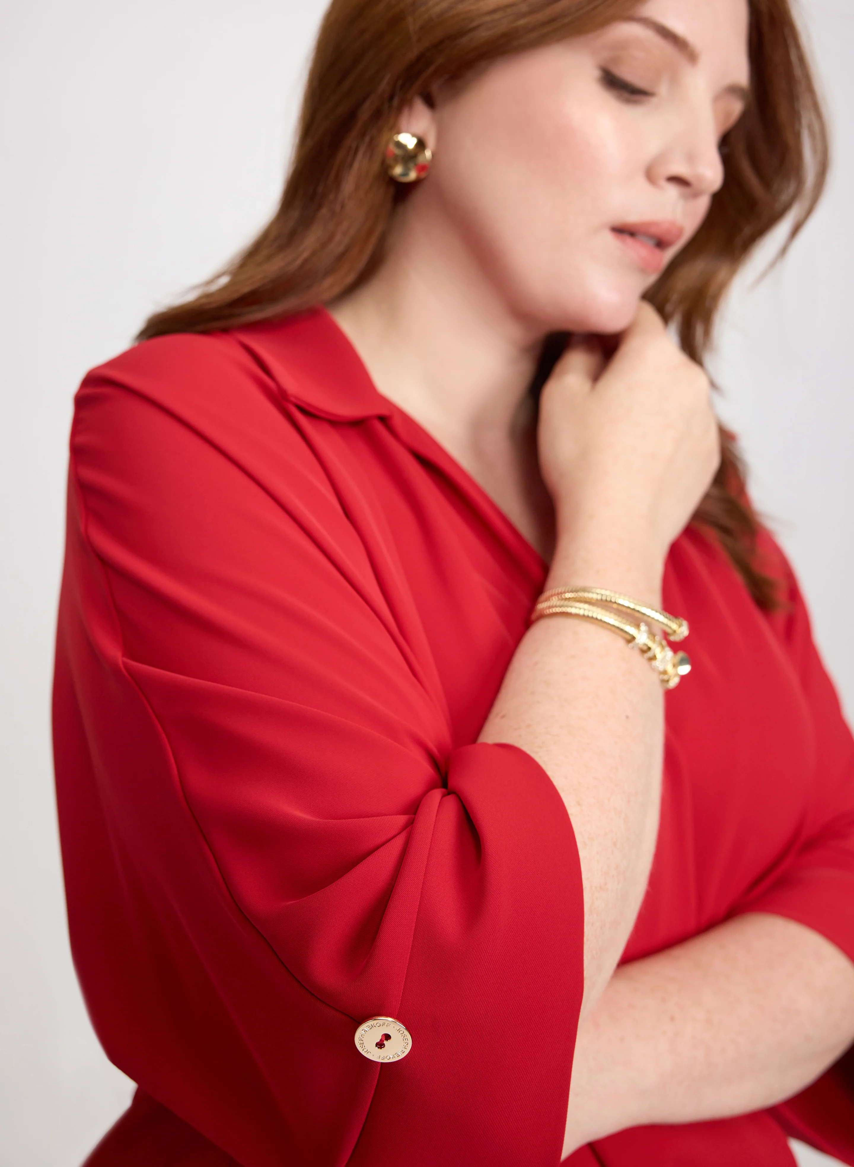 Joseph Ribkoff - Crossover Blouse - Image 2