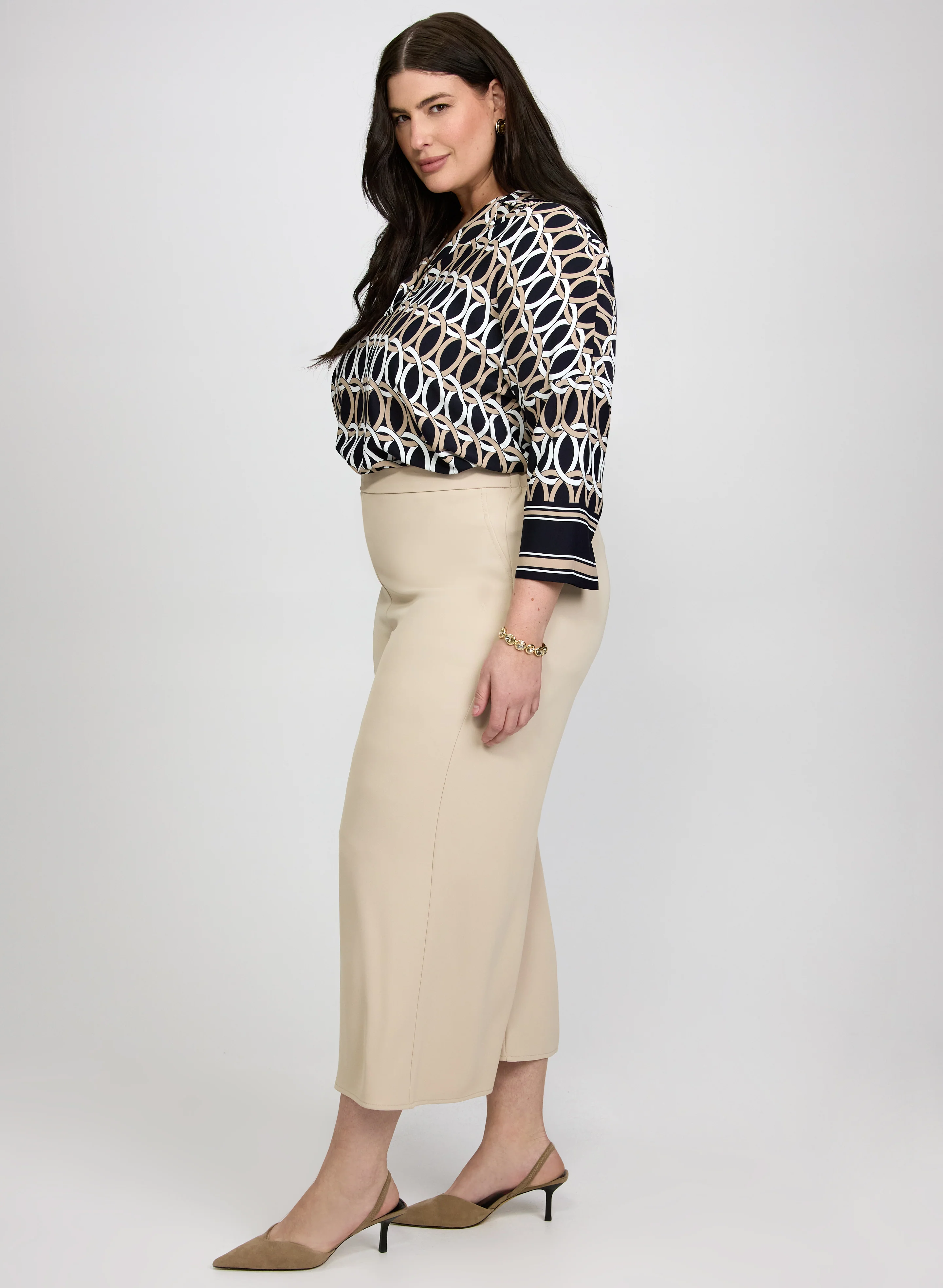 Joseph Ribkoff - Culotte Wide-Leg Pants - Image 5