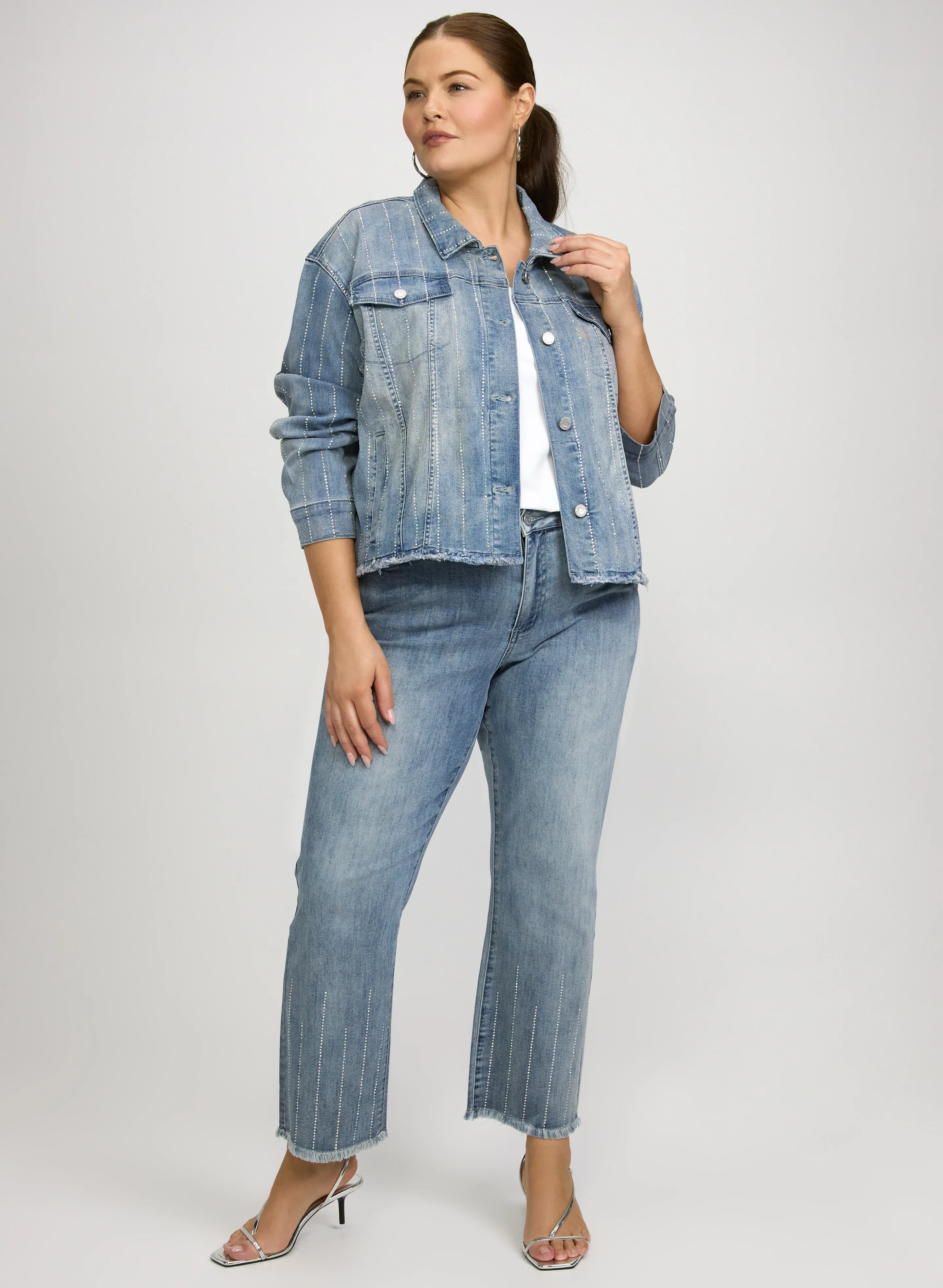 Joseph Ribkoff - Embellished Straight-Leg Jeans - Image 3