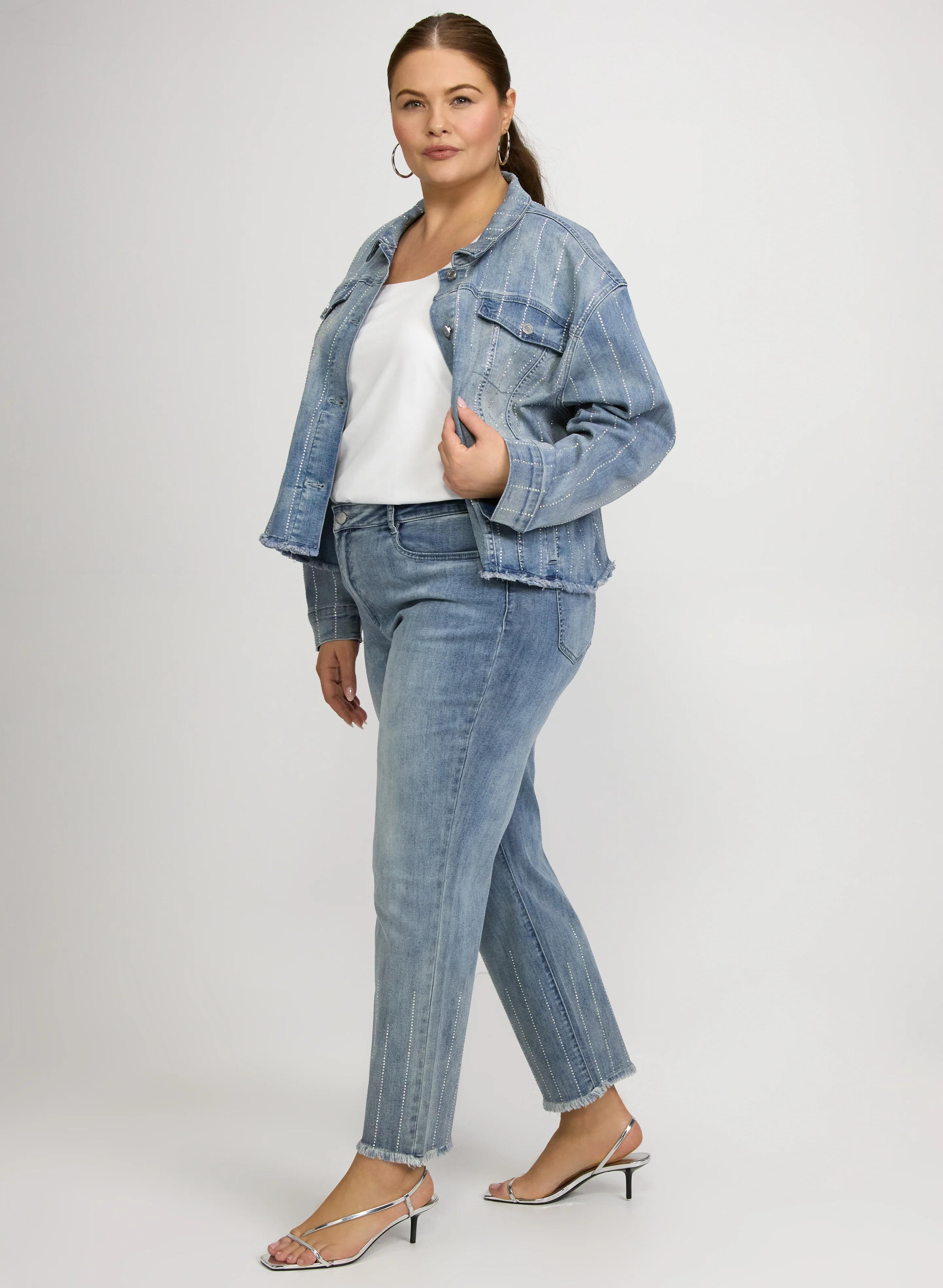 Joseph Ribkoff - Embellished Straight-Leg Jeans - Image 5