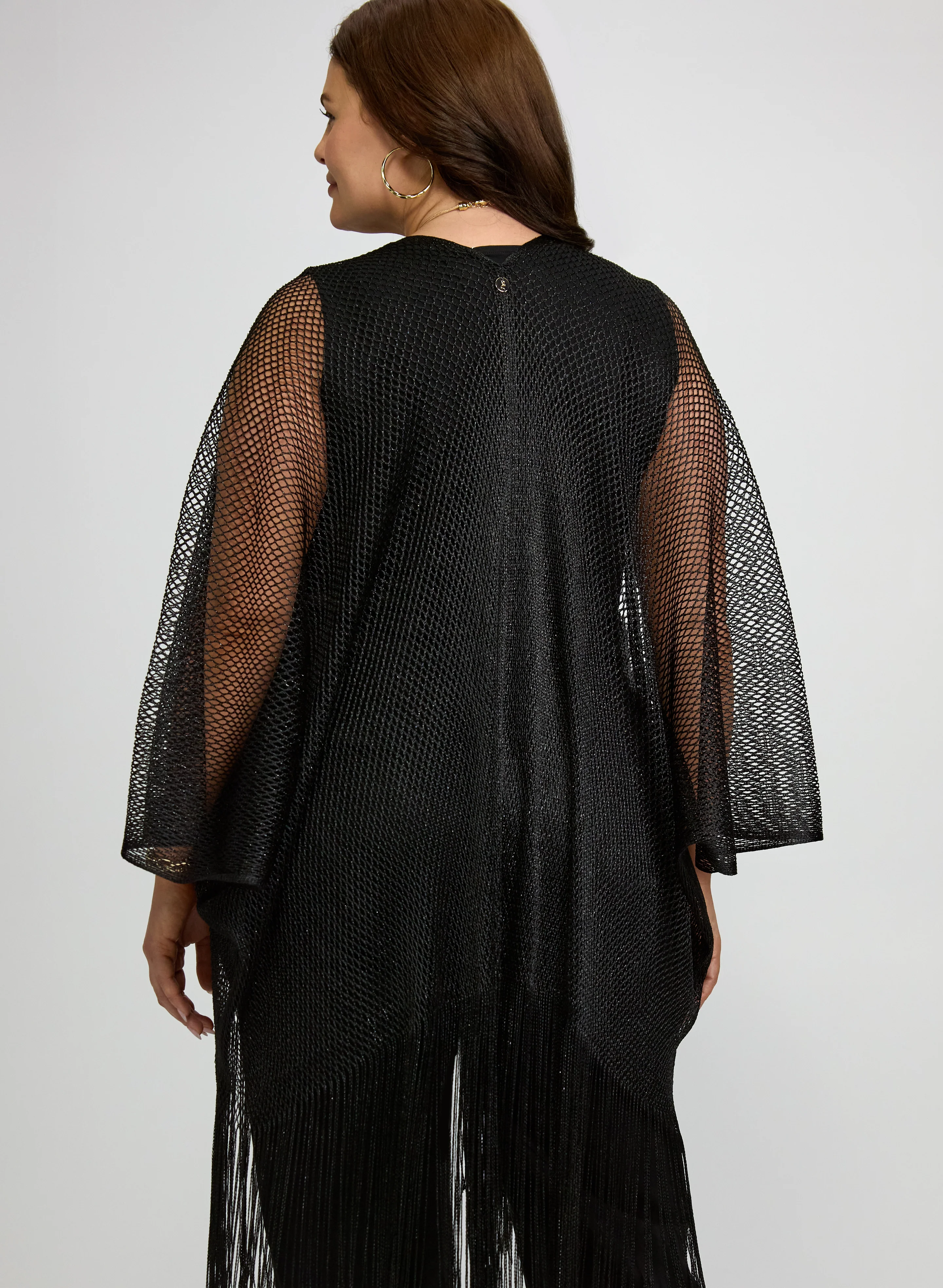 Joseph Ribkoff - Fringe Detail Cardigan - Image 4