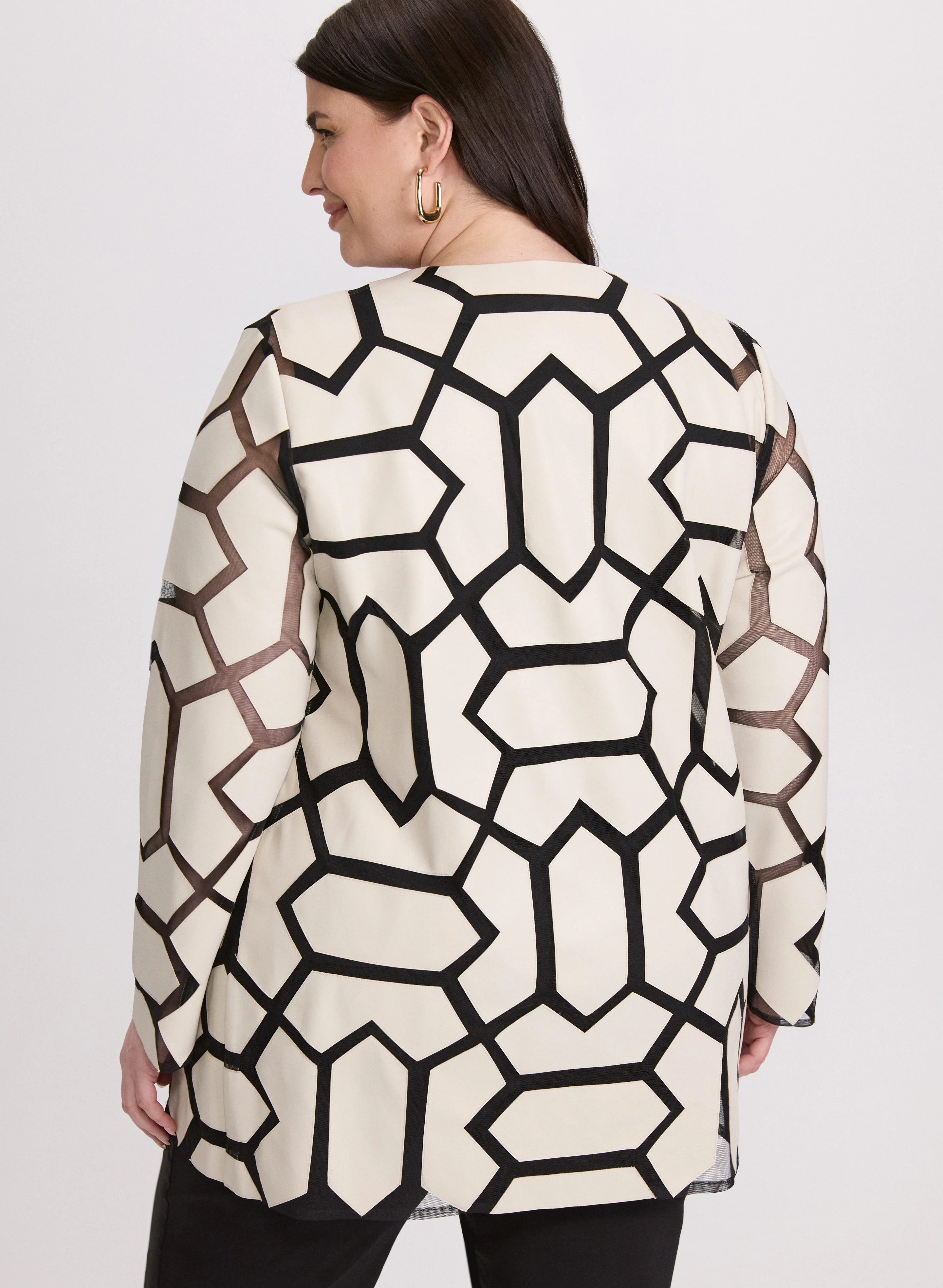 Joseph Ribkoff - Geometric Jacket - Image 4