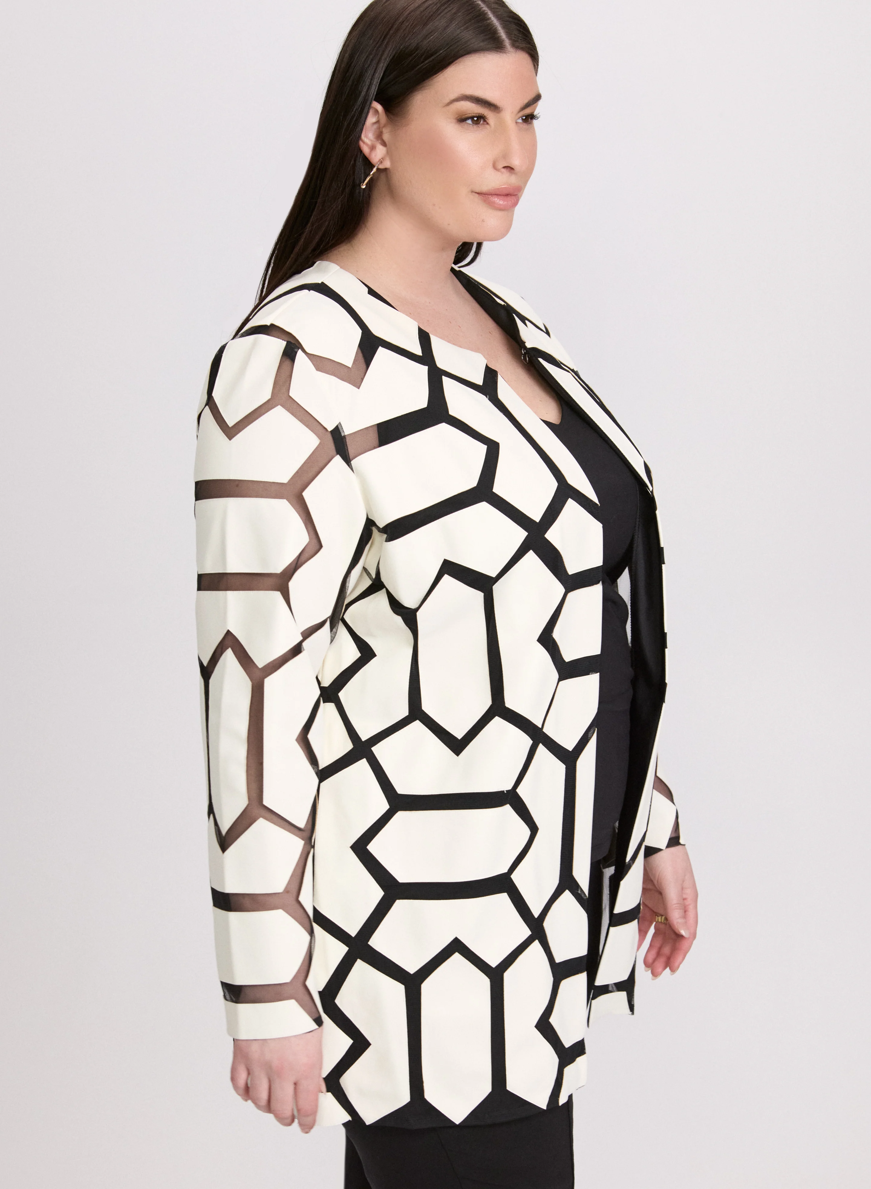 Joseph Ribkoff - Geometric Jacket - Image 2