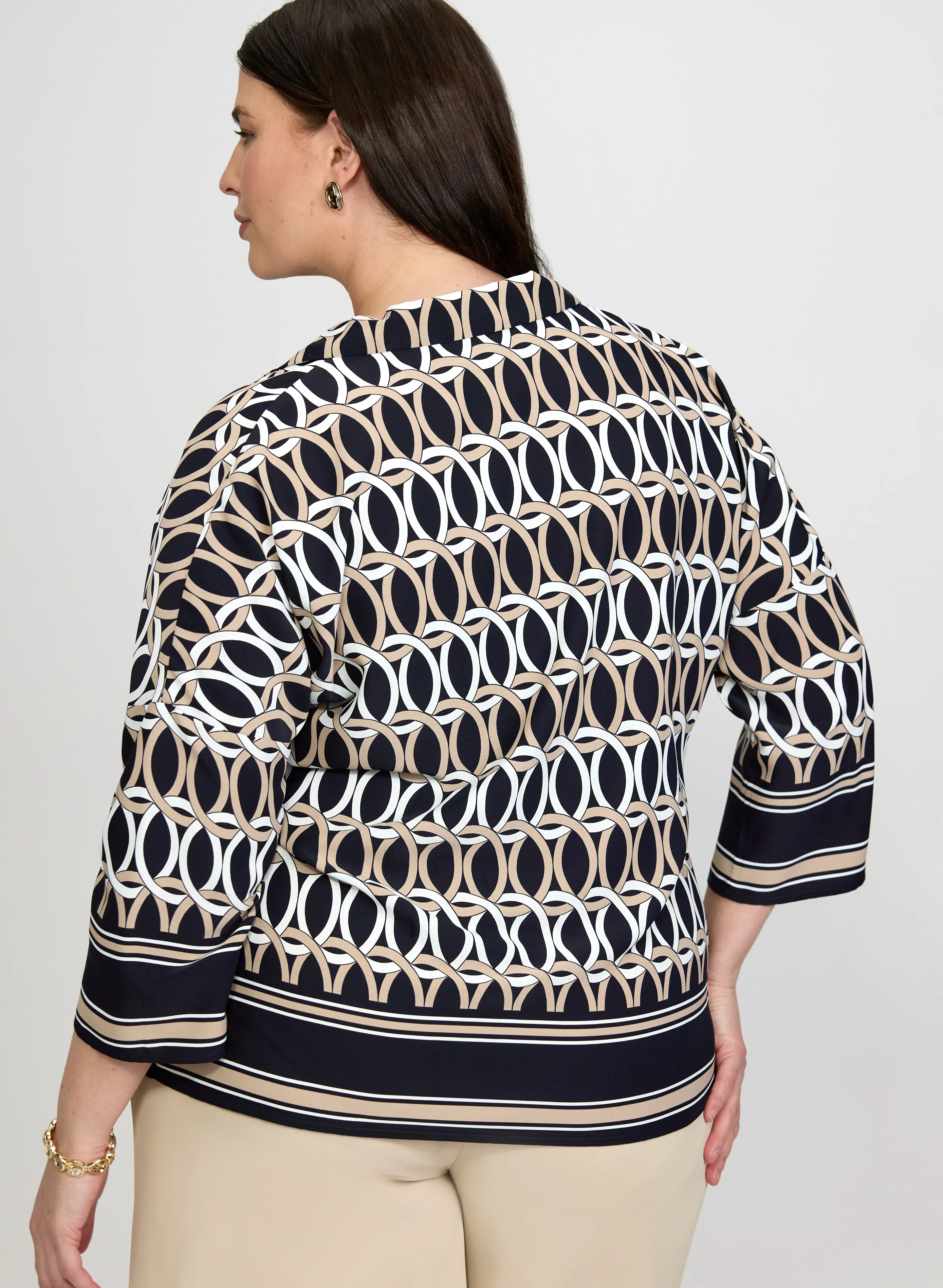 Joseph Ribkoff - Geometric Print Blouse - Image 2