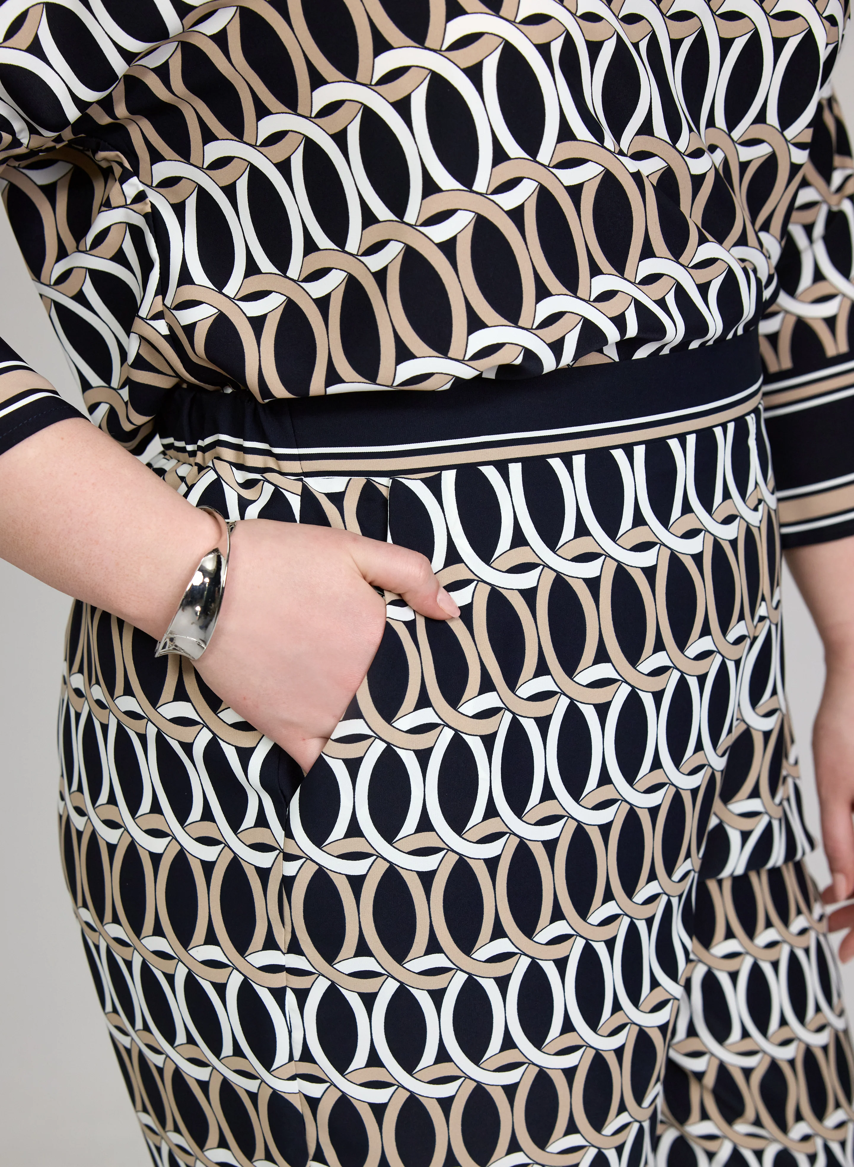 Joseph Ribkoff - Geometric Pull-On Pants - Image 2