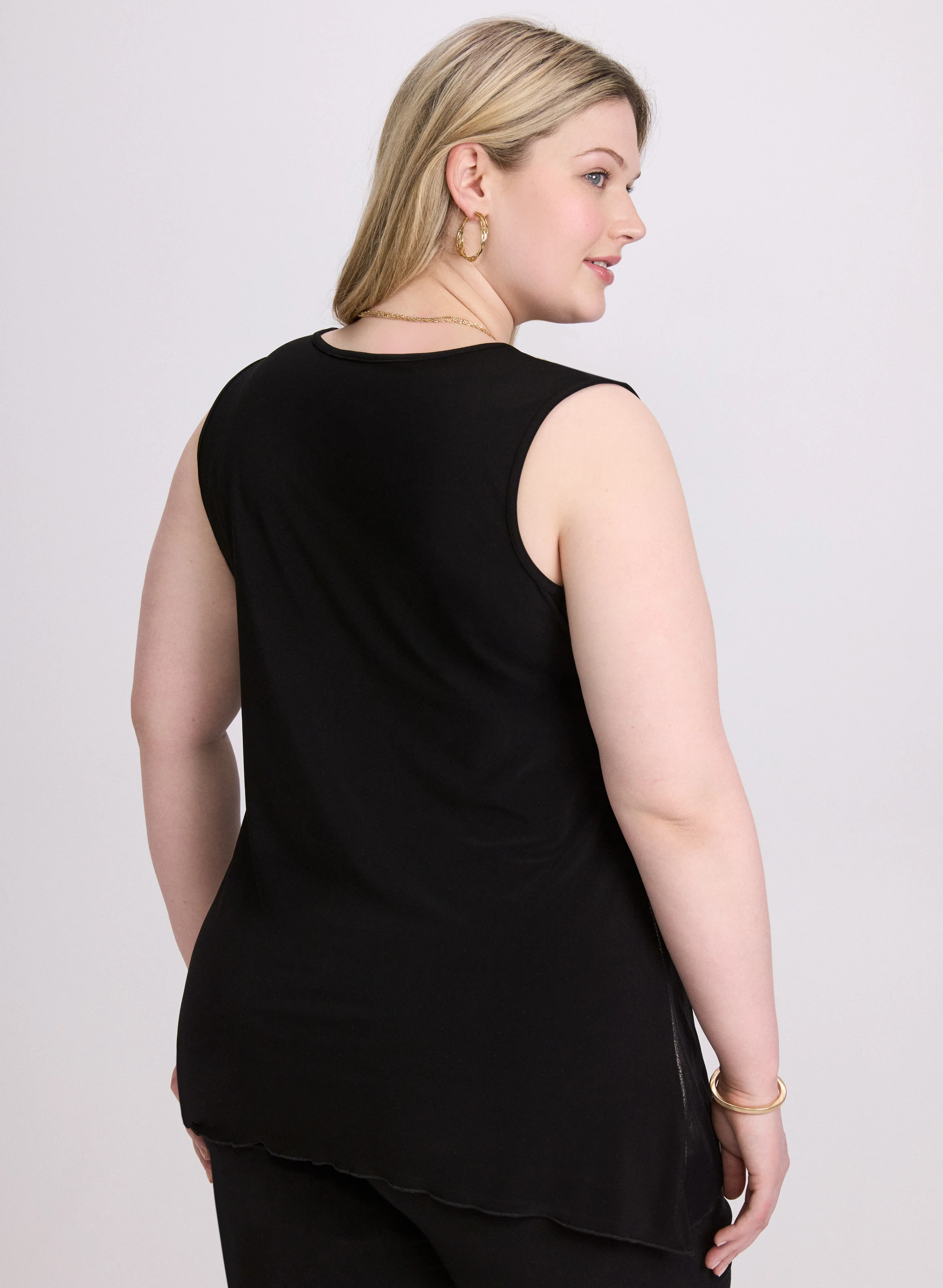 Joseph Ribkoff - Layered Metallic Tank Top - Image 4