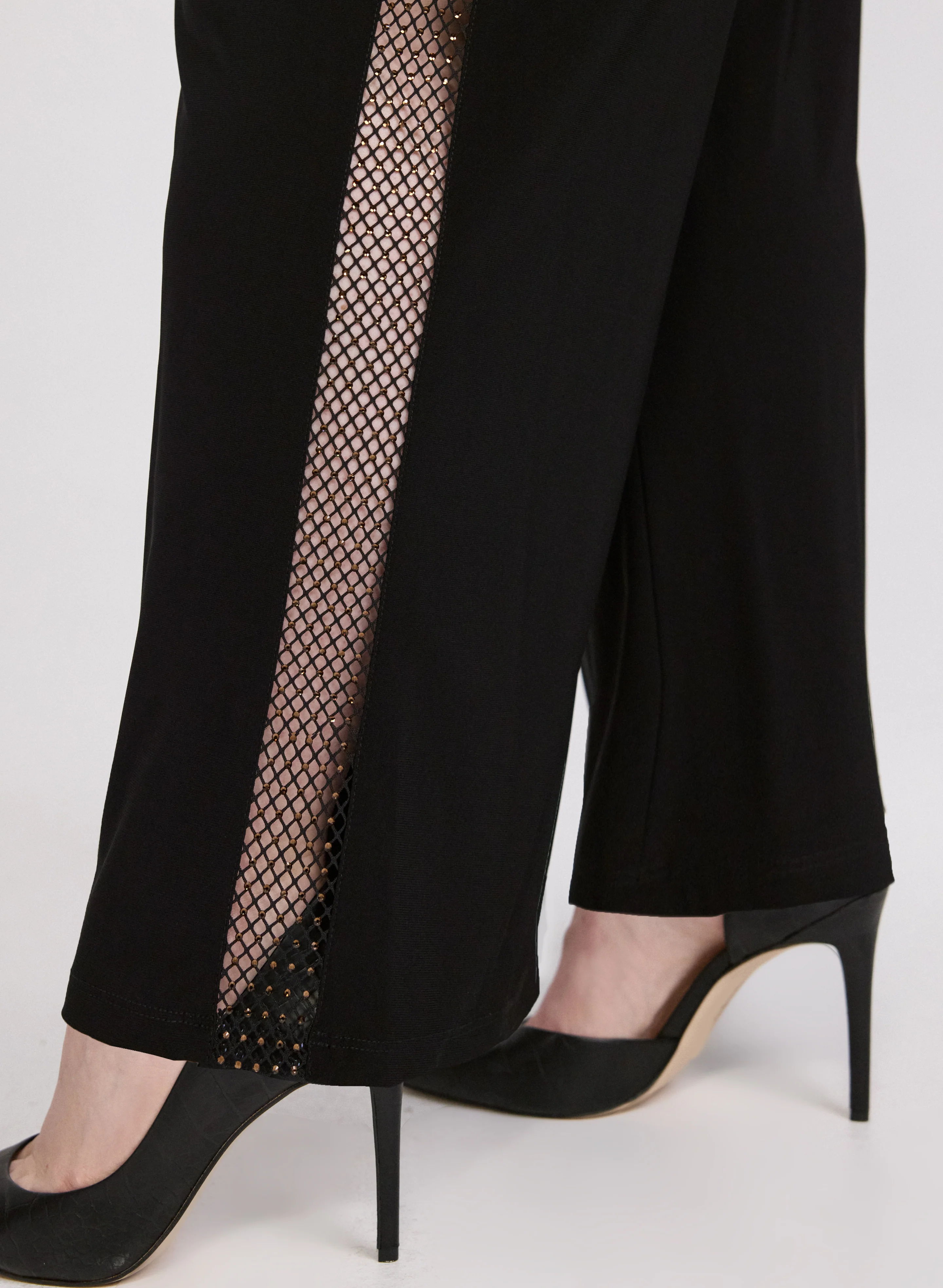 Joseph Ribkoff - Mesh Trim Pants - Image 2