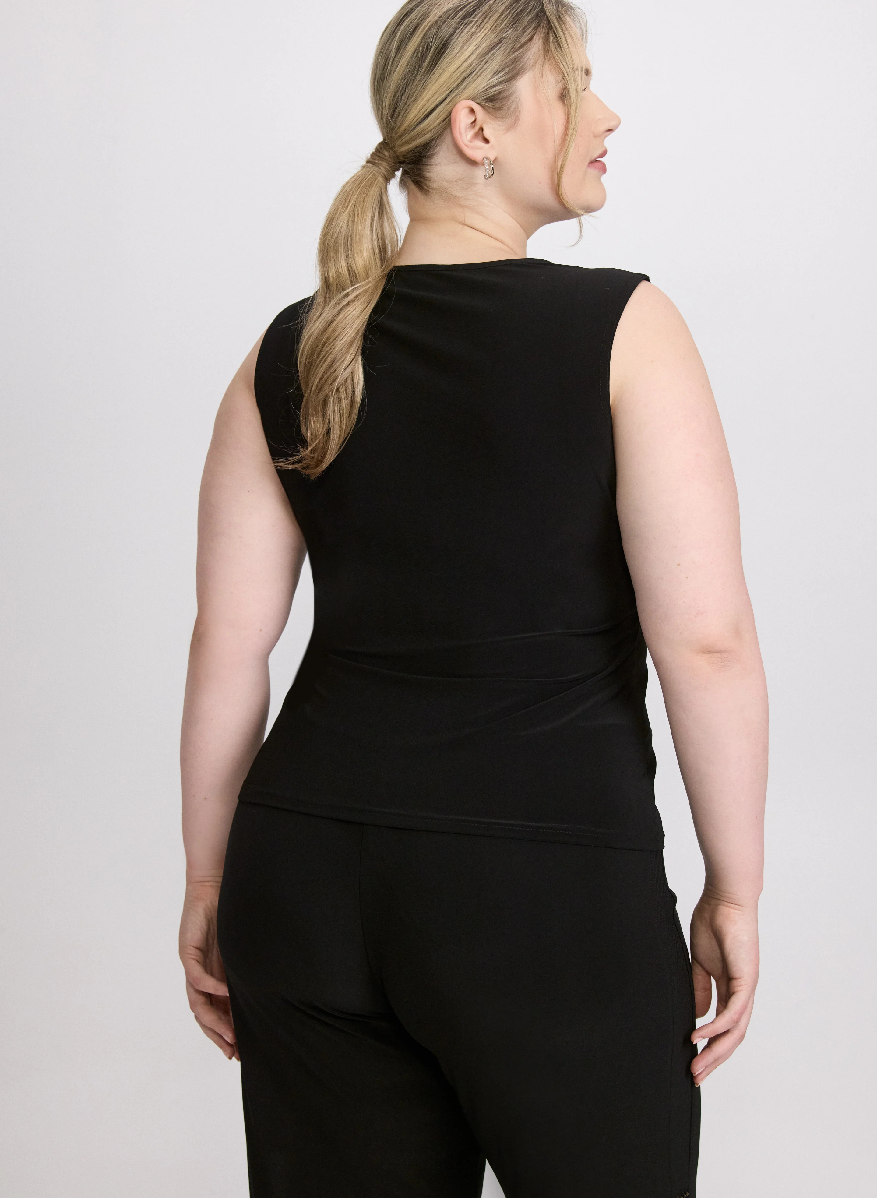 Joseph Ribkoff - Mesh Trim Top - Image 4