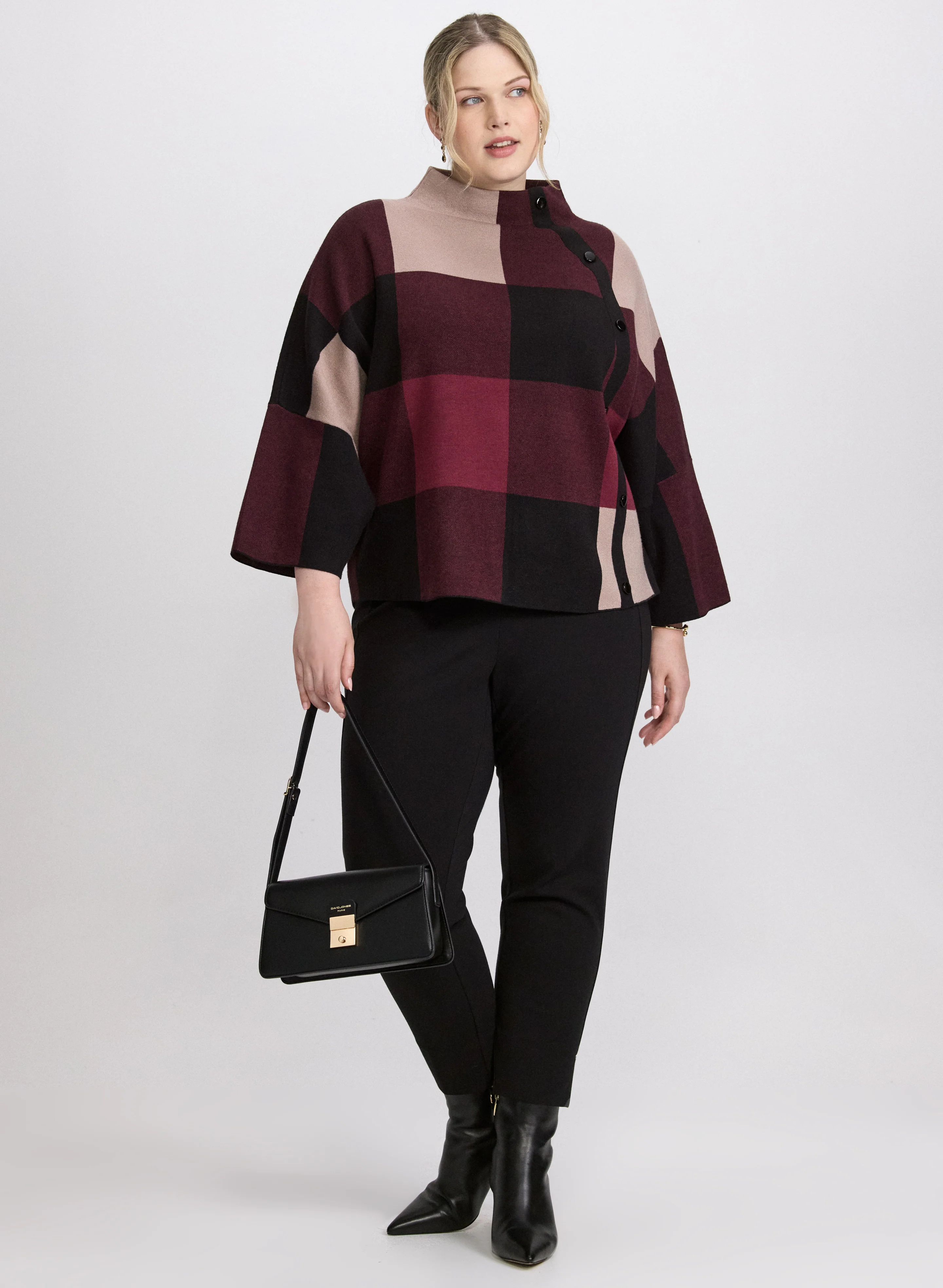 Joseph Ribkoff - Plaid Pullover - Image 3