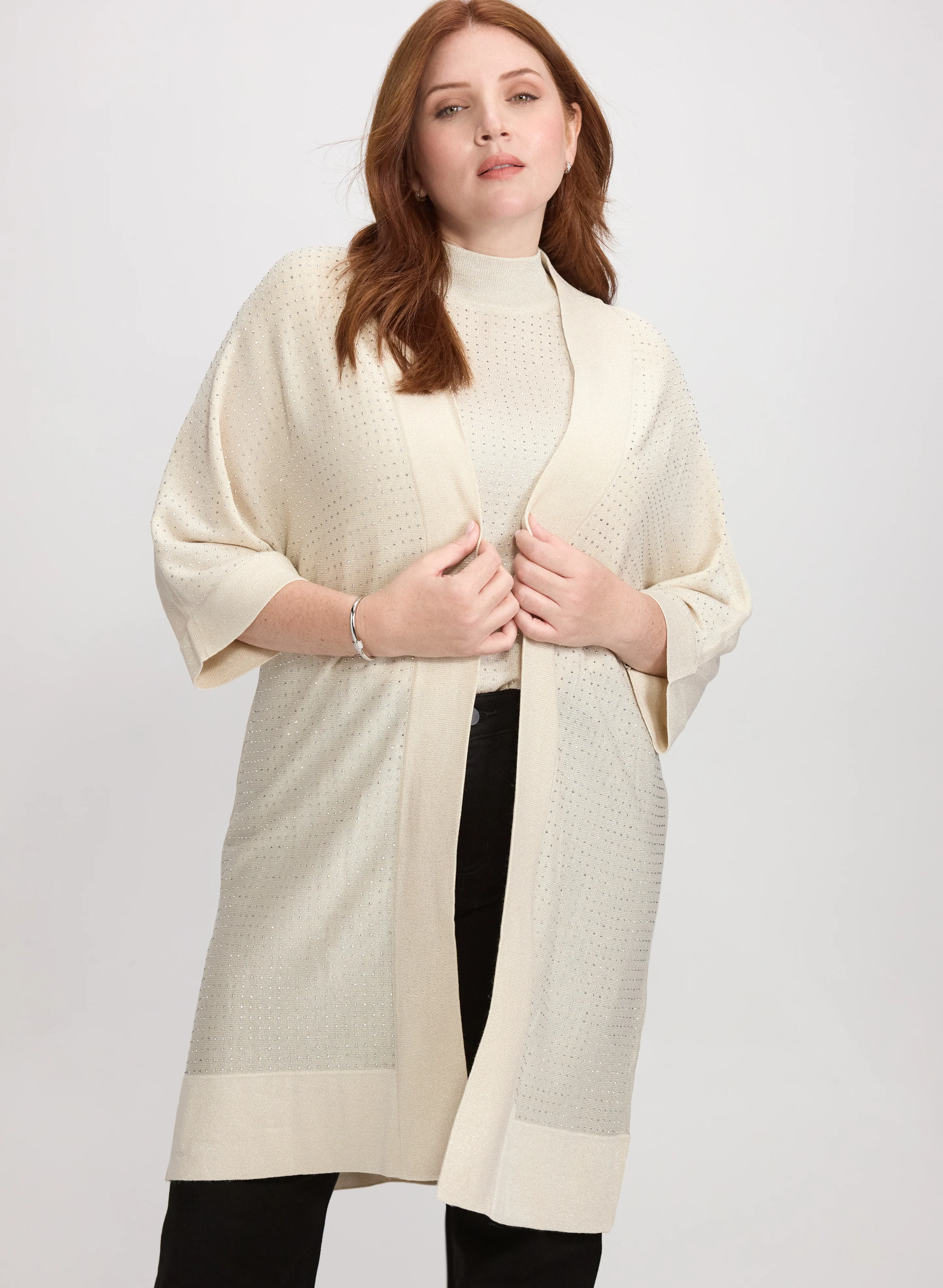 Joseph Ribkoff - Rhinestone Open Cardigan