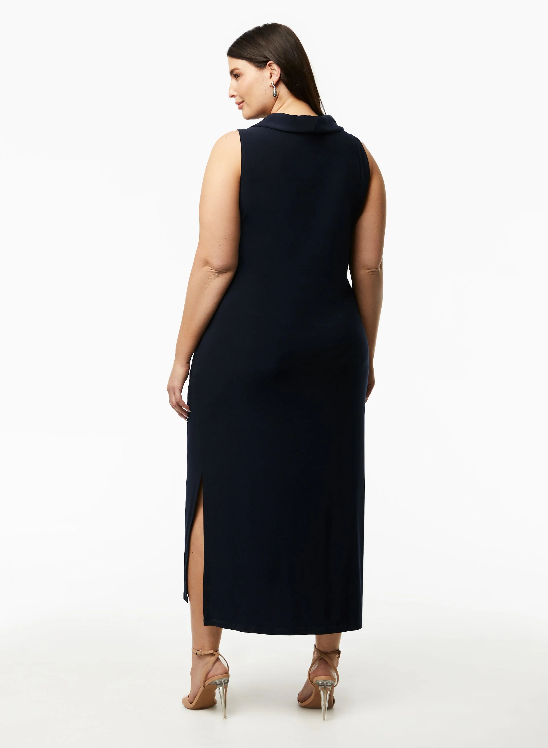 Joseph Ribkoff - Sleeveless Cowl Neck Dress - Image 2