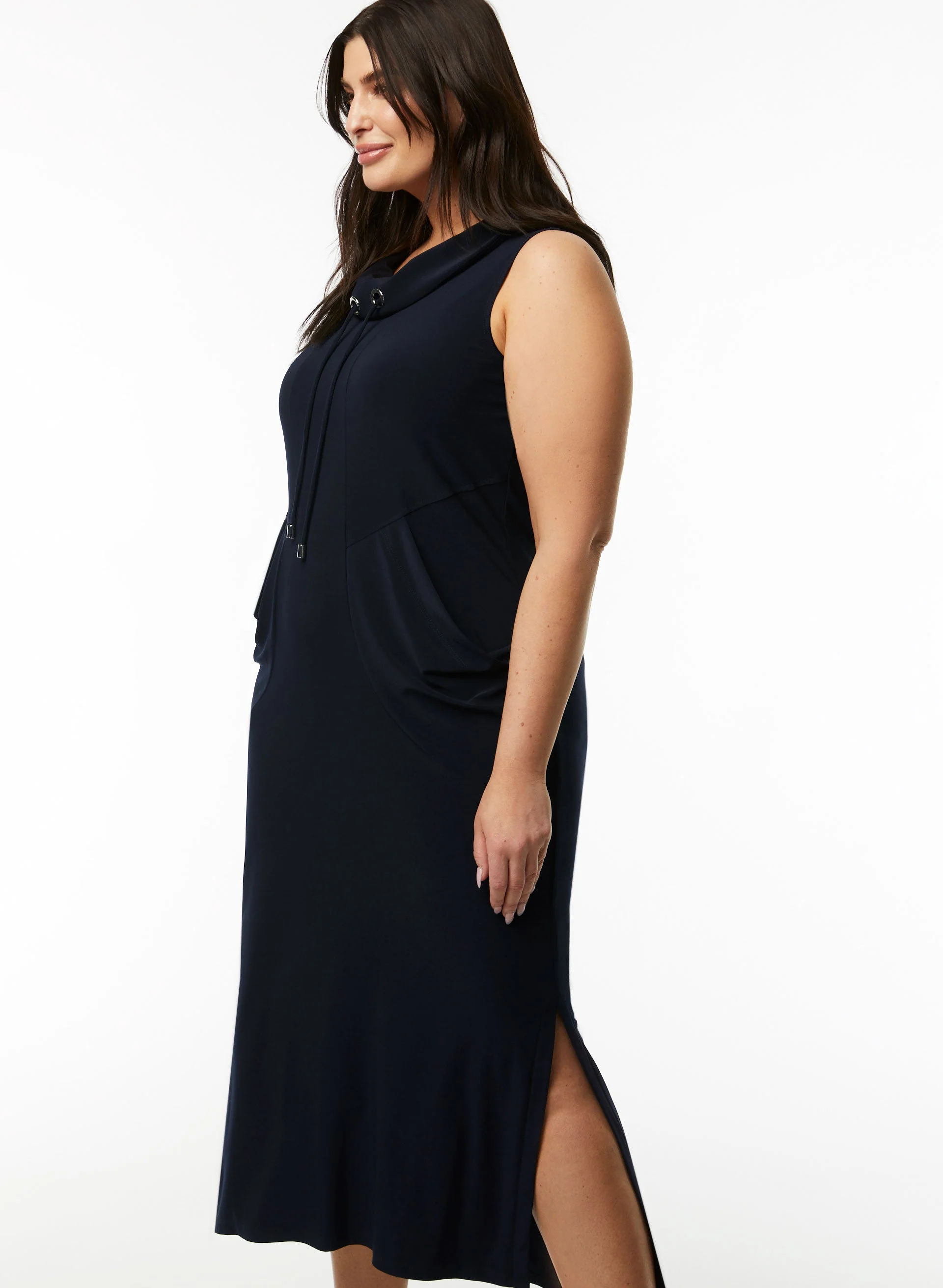 Joseph Ribkoff - Sleeveless Cowl Neck Dress - Image 3