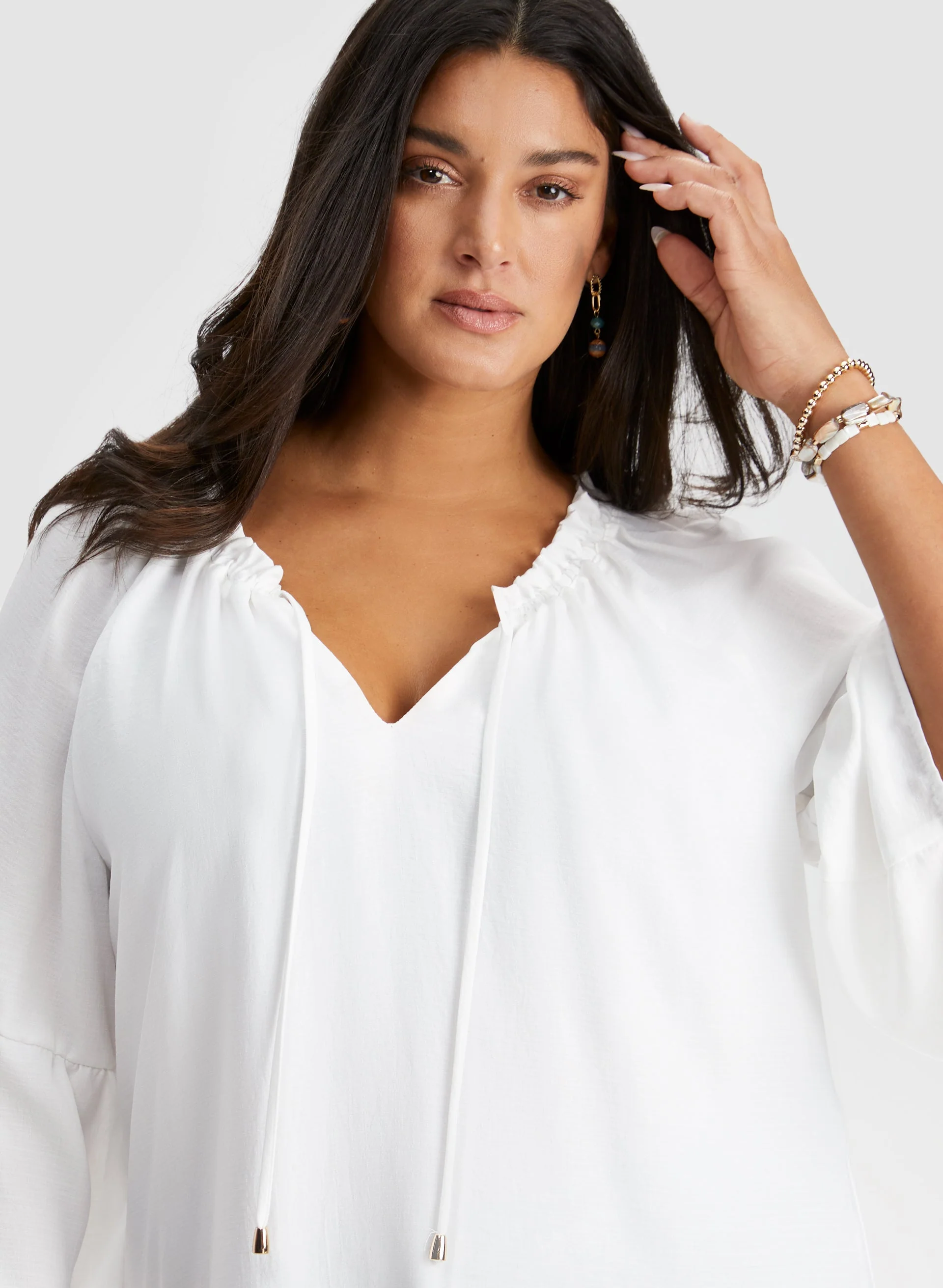 Joseph Ribkoff - V-Neck Blouse - Image 3