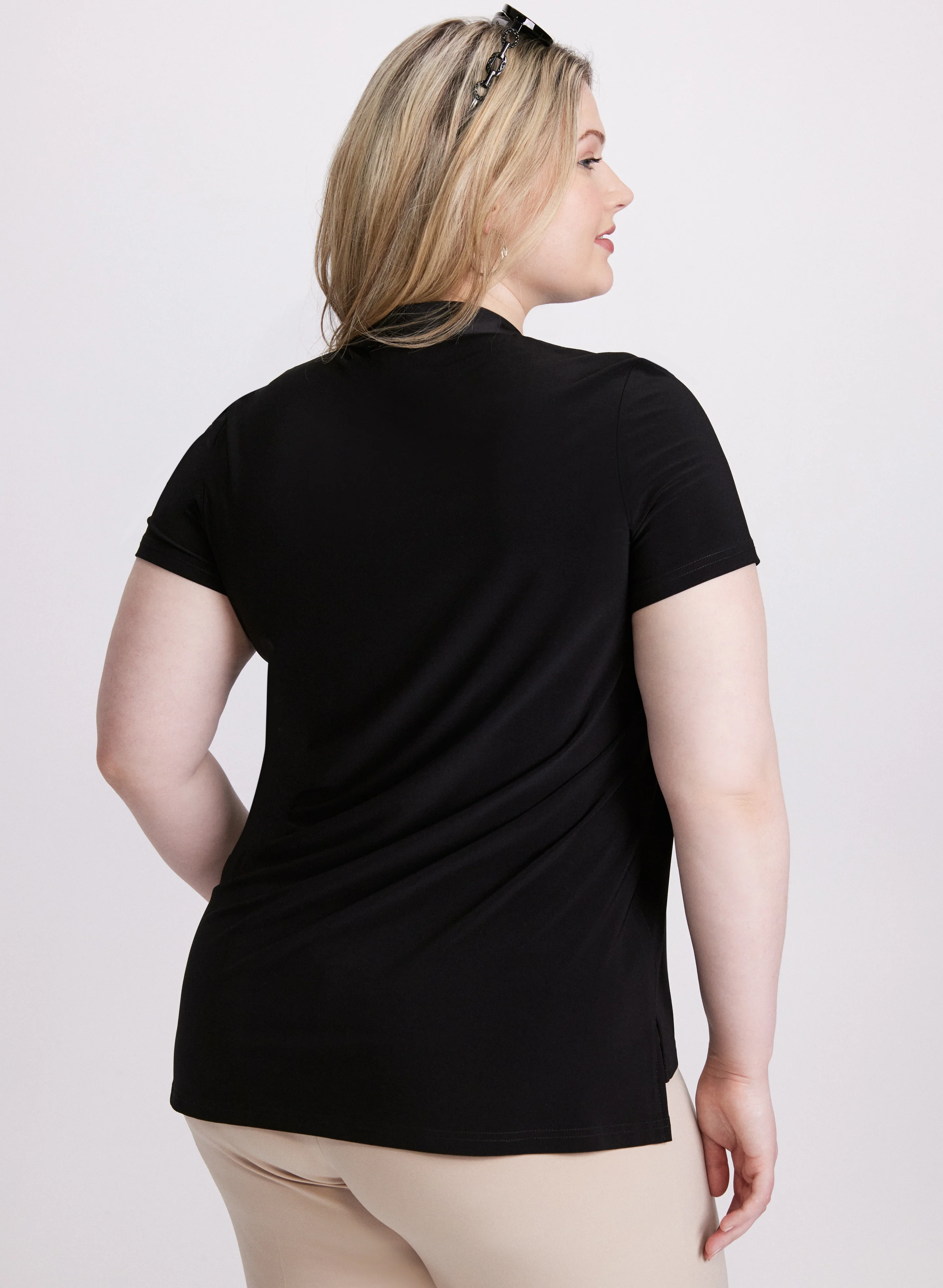 Joseph Ribkoff - V-Neck Tie Top - Image 5