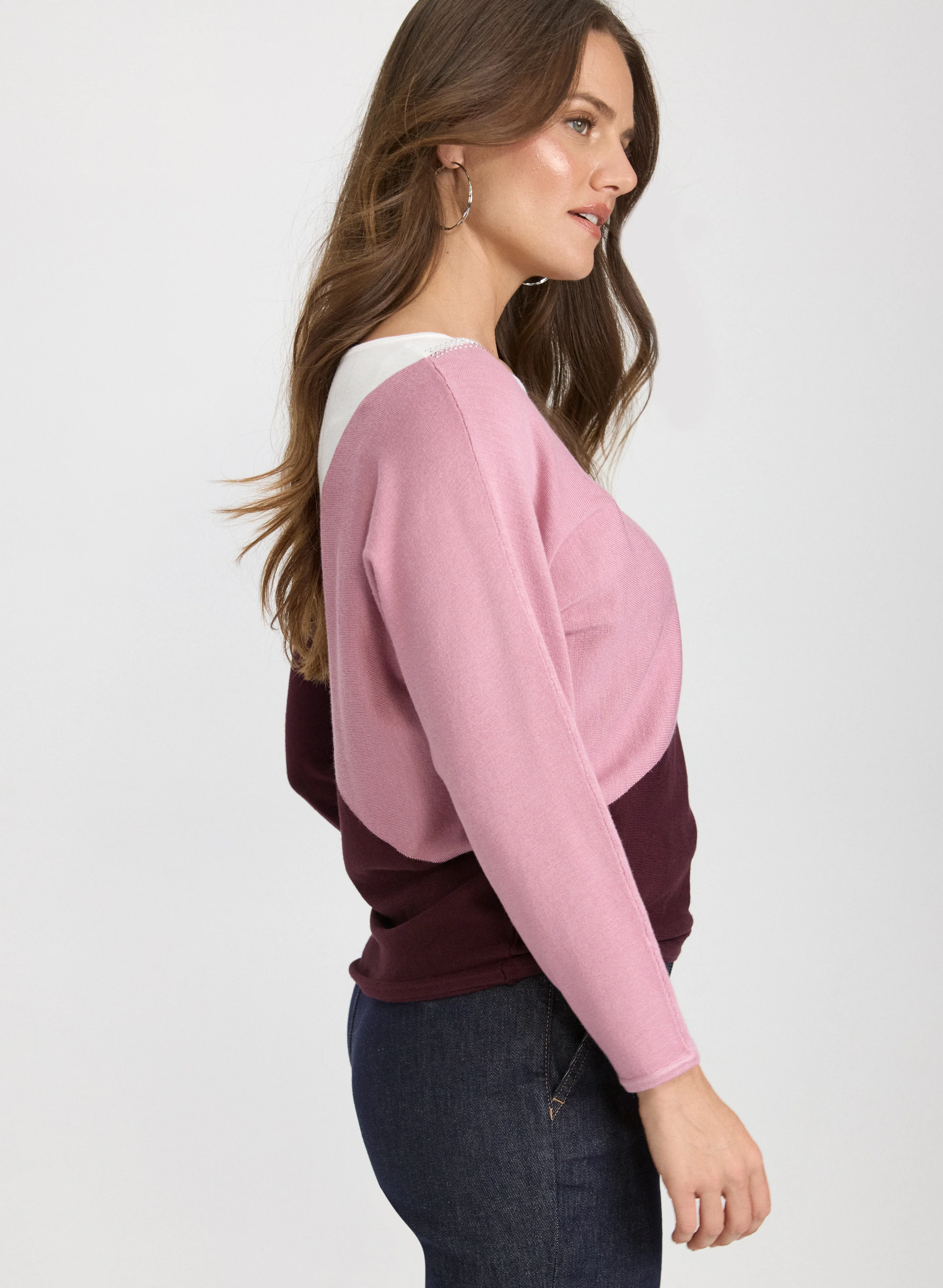 Knit Colour Block Sweater - Image 5