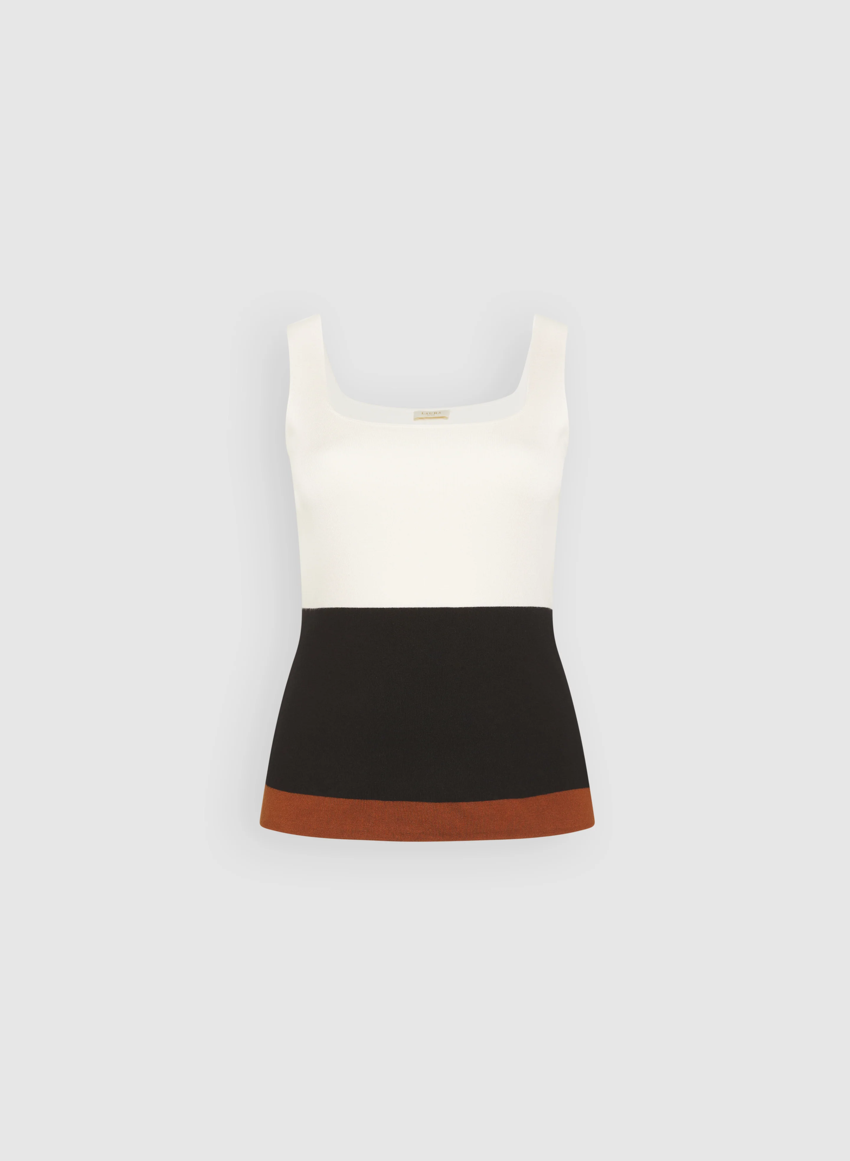 Knit Colour Block Tank Top - Image 7