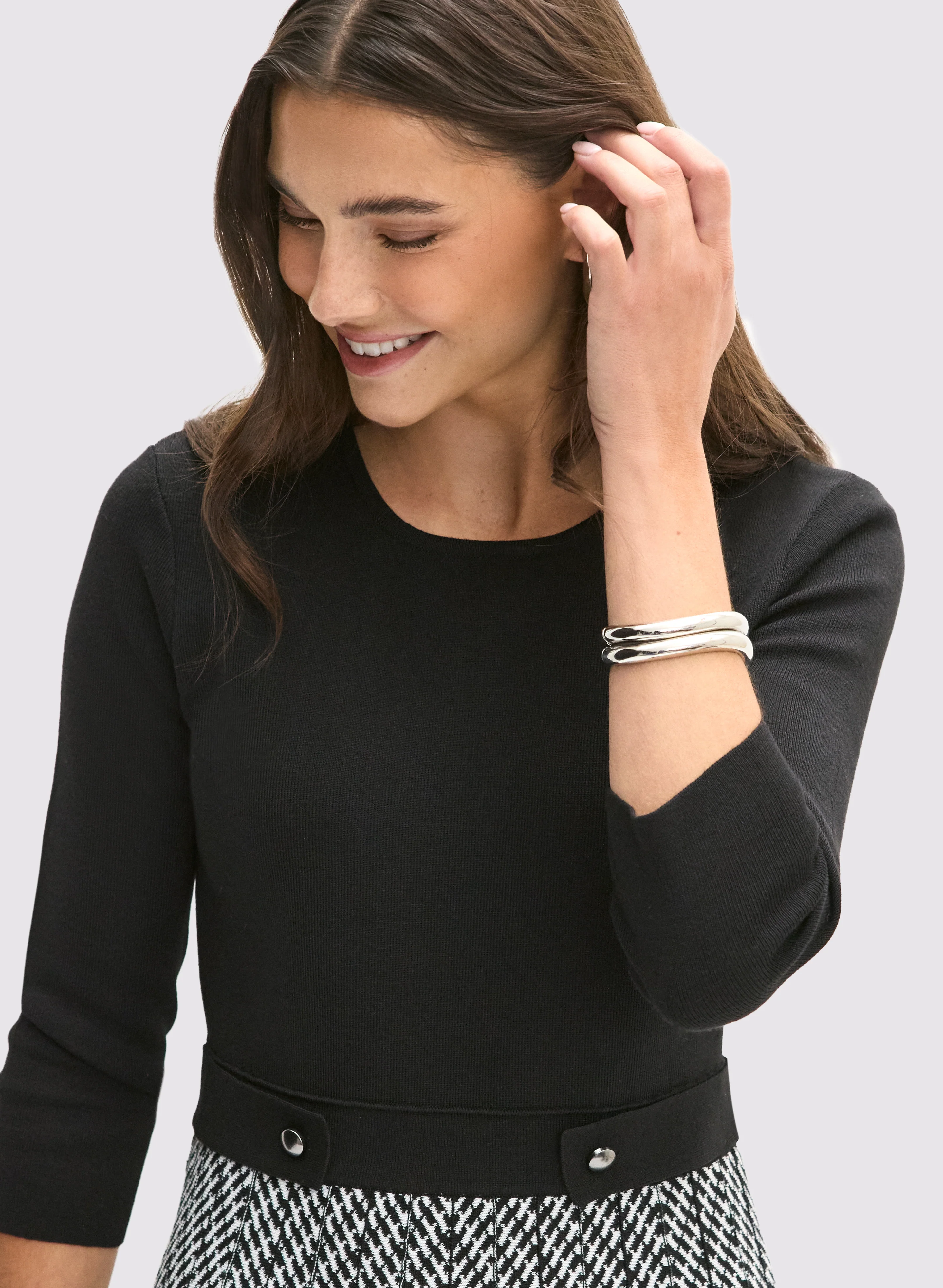 Knit Fit & Flare Dress - Image 7