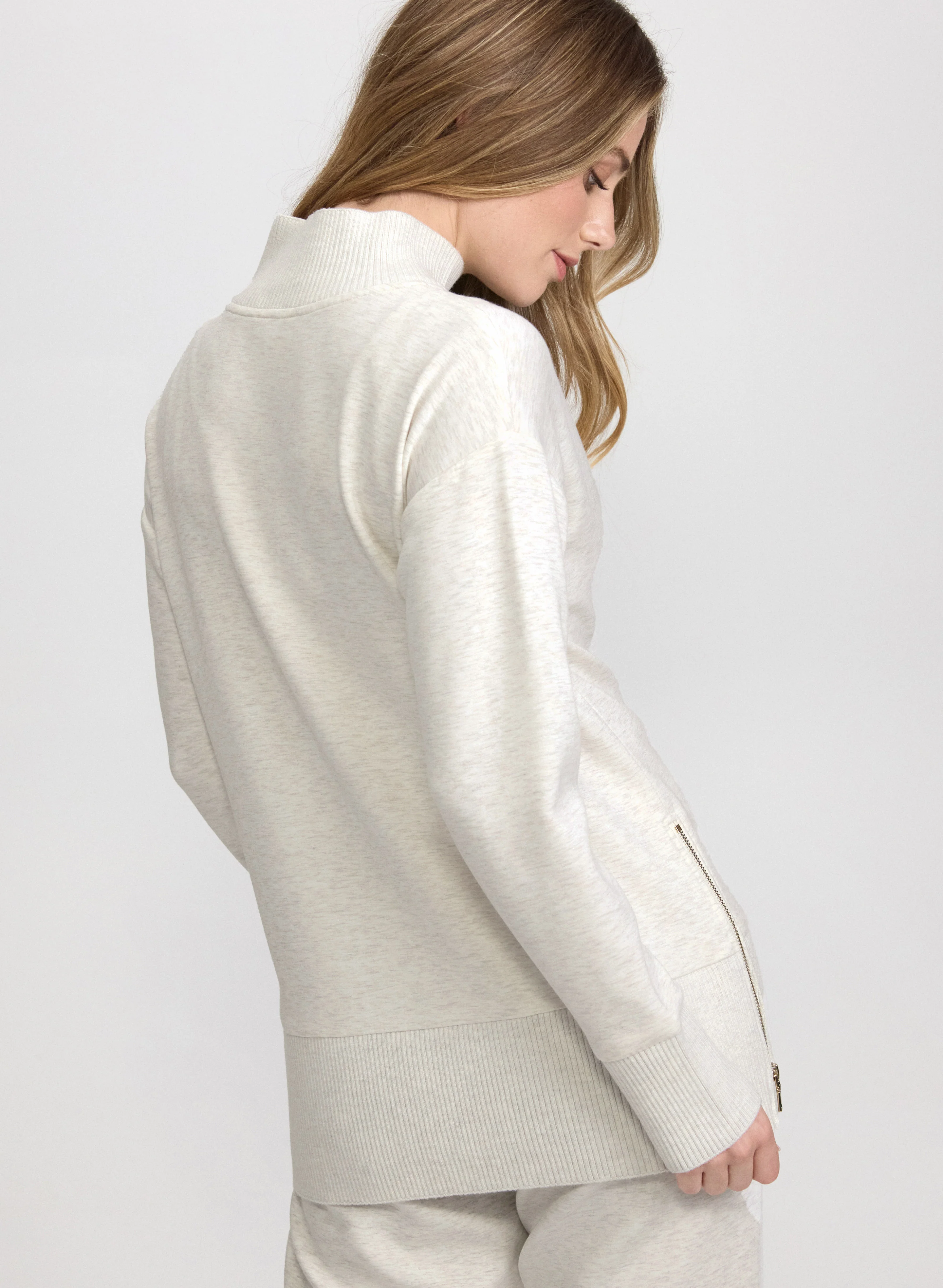 Knit Mock Neck Tunic Top - Image 4