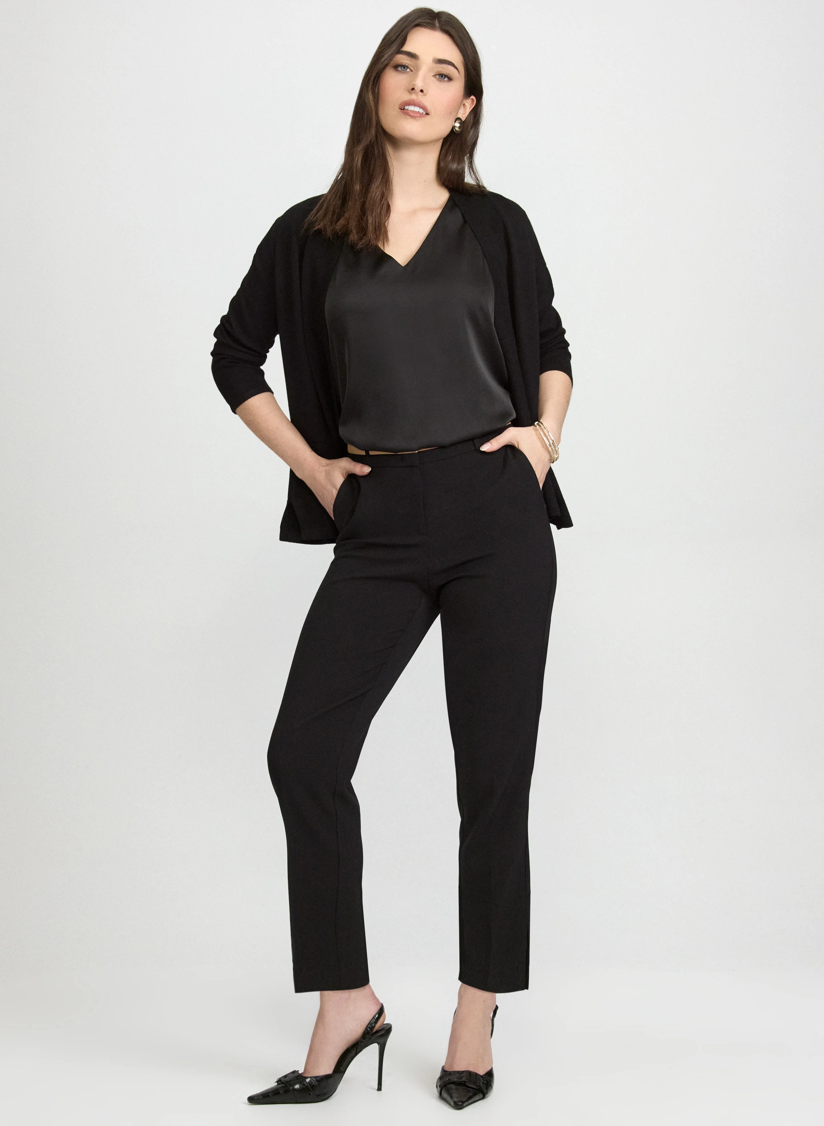 Knit Open-Front Cardigan - Image 3