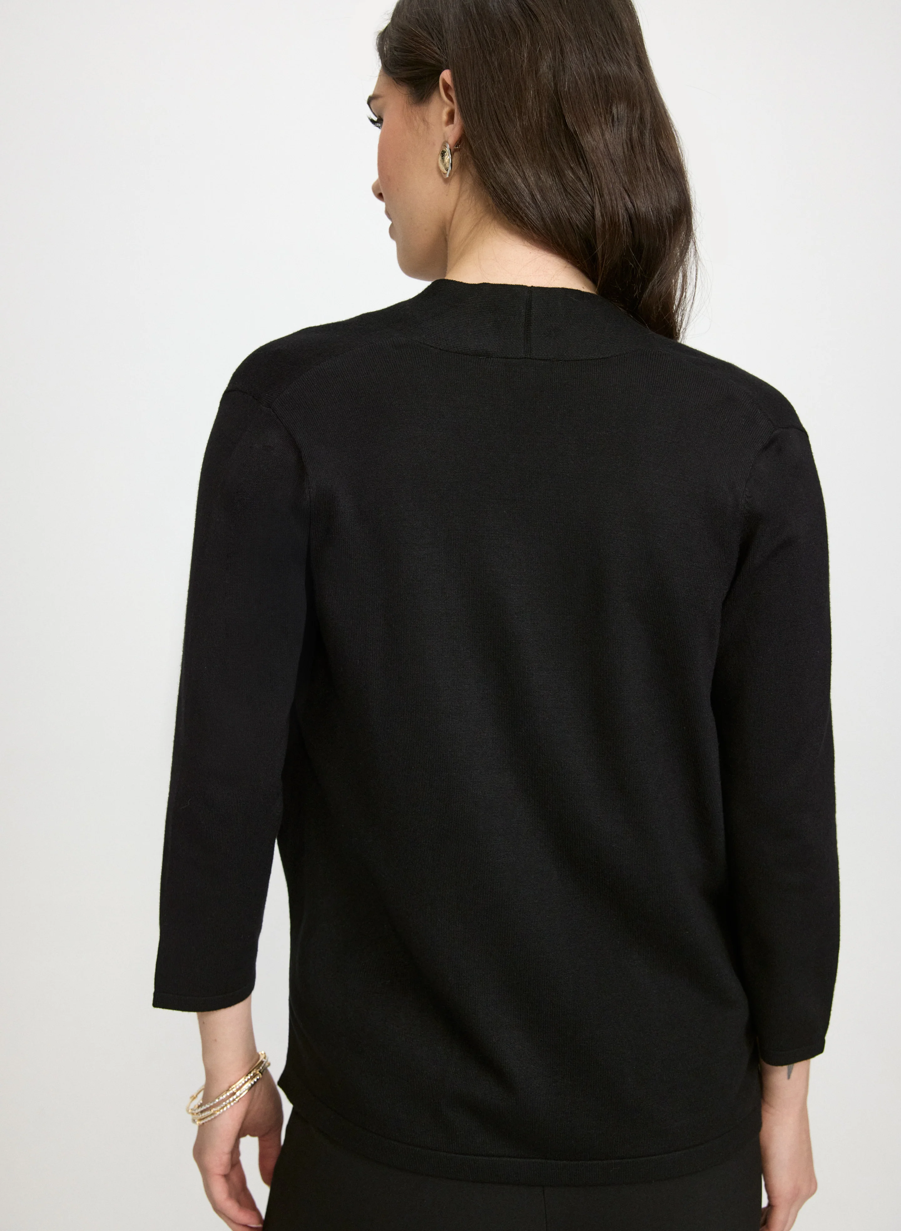Knit Open-Front Cardigan - Image 5