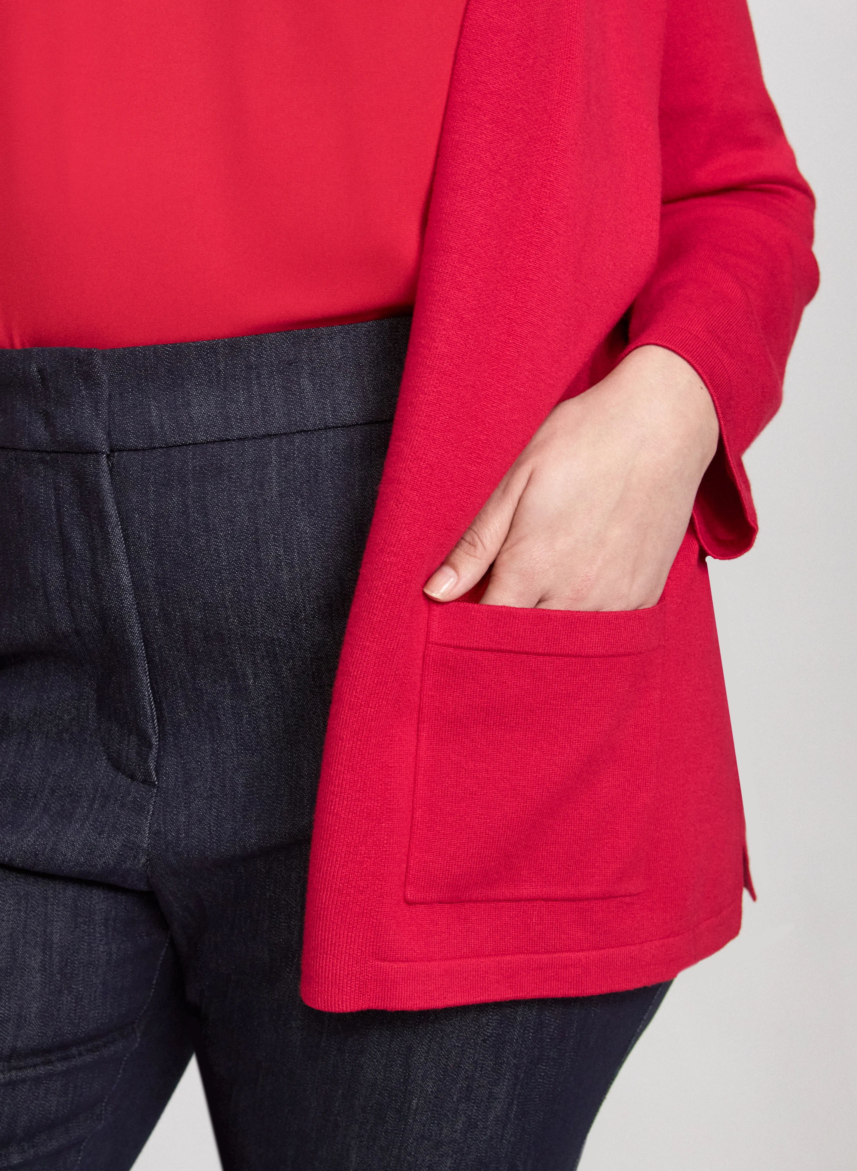 Knit Open-Front Cardigan - Image 5