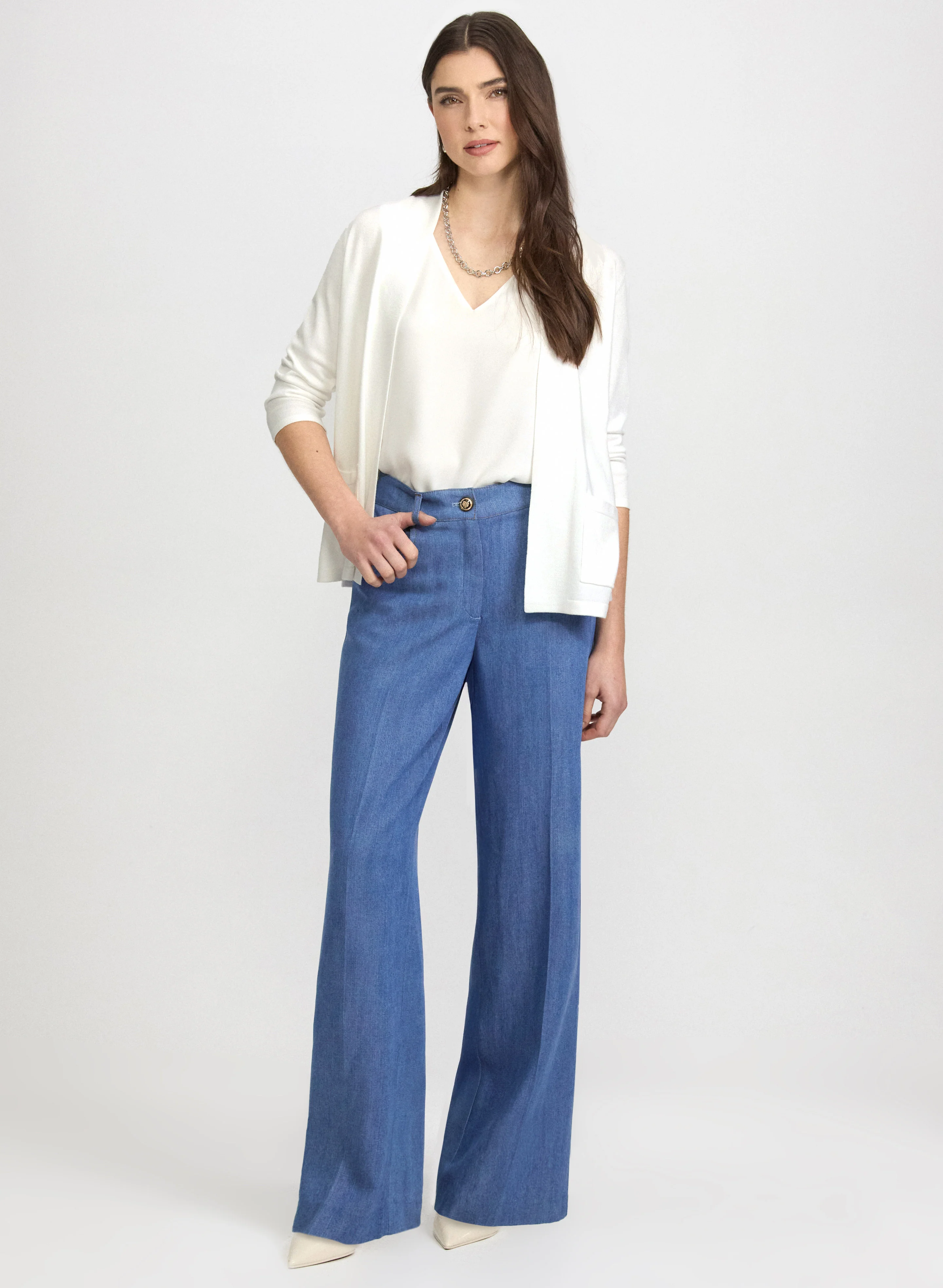 Knit Open-Front Cardigan - Image 3
