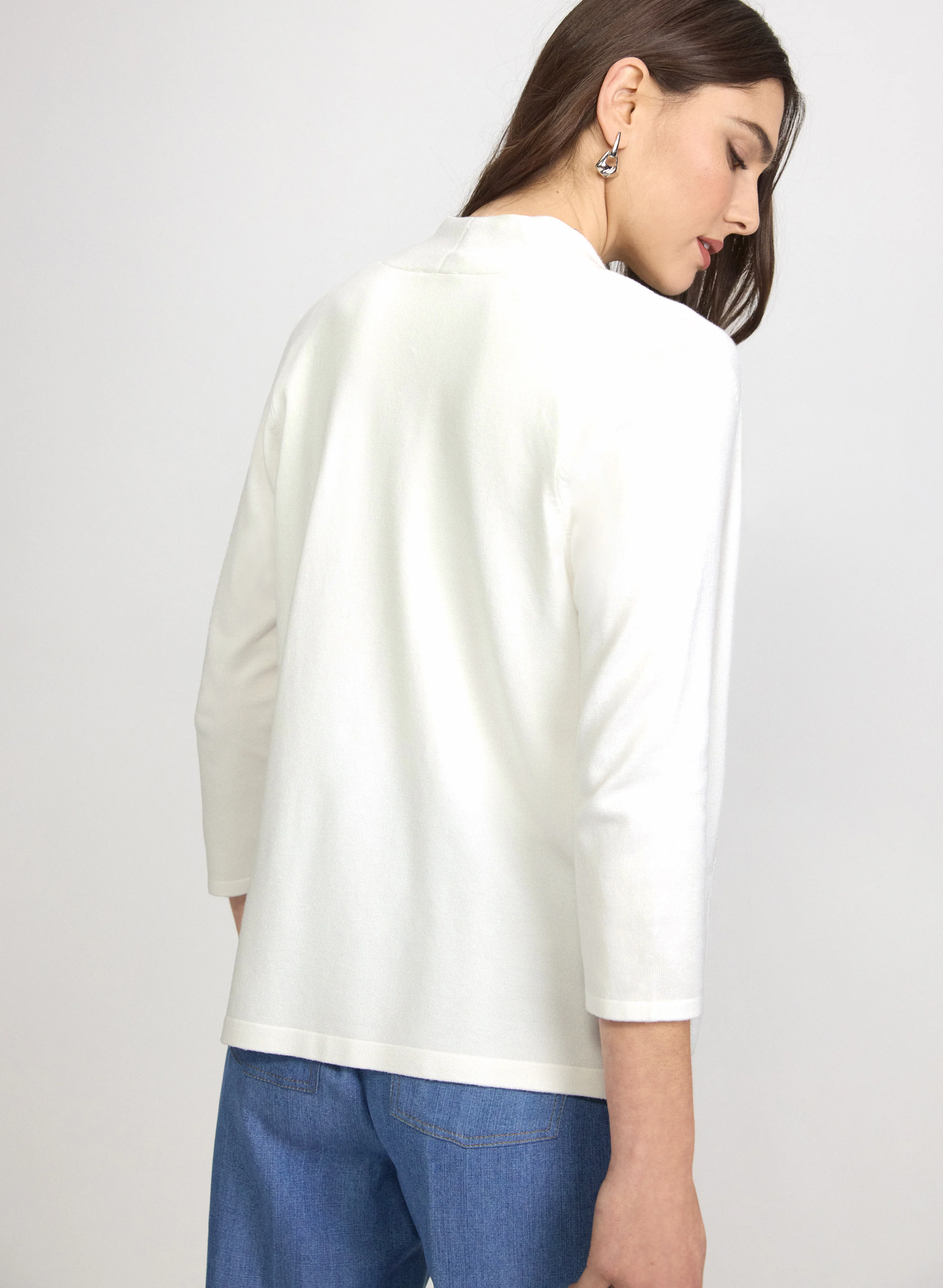 Knit Open-Front Cardigan - Image 4