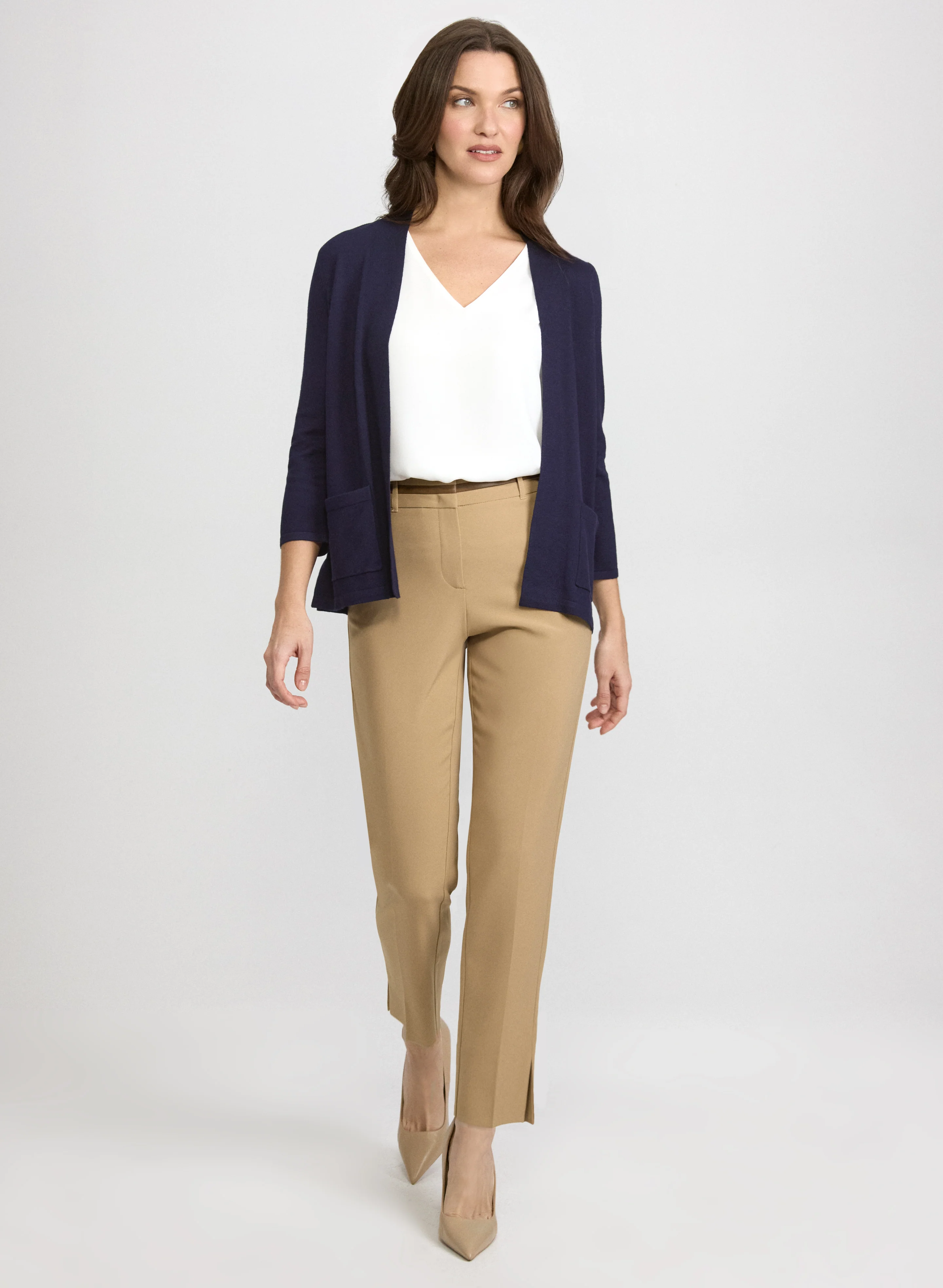 Knit Open-Front Cardigan - Image 3