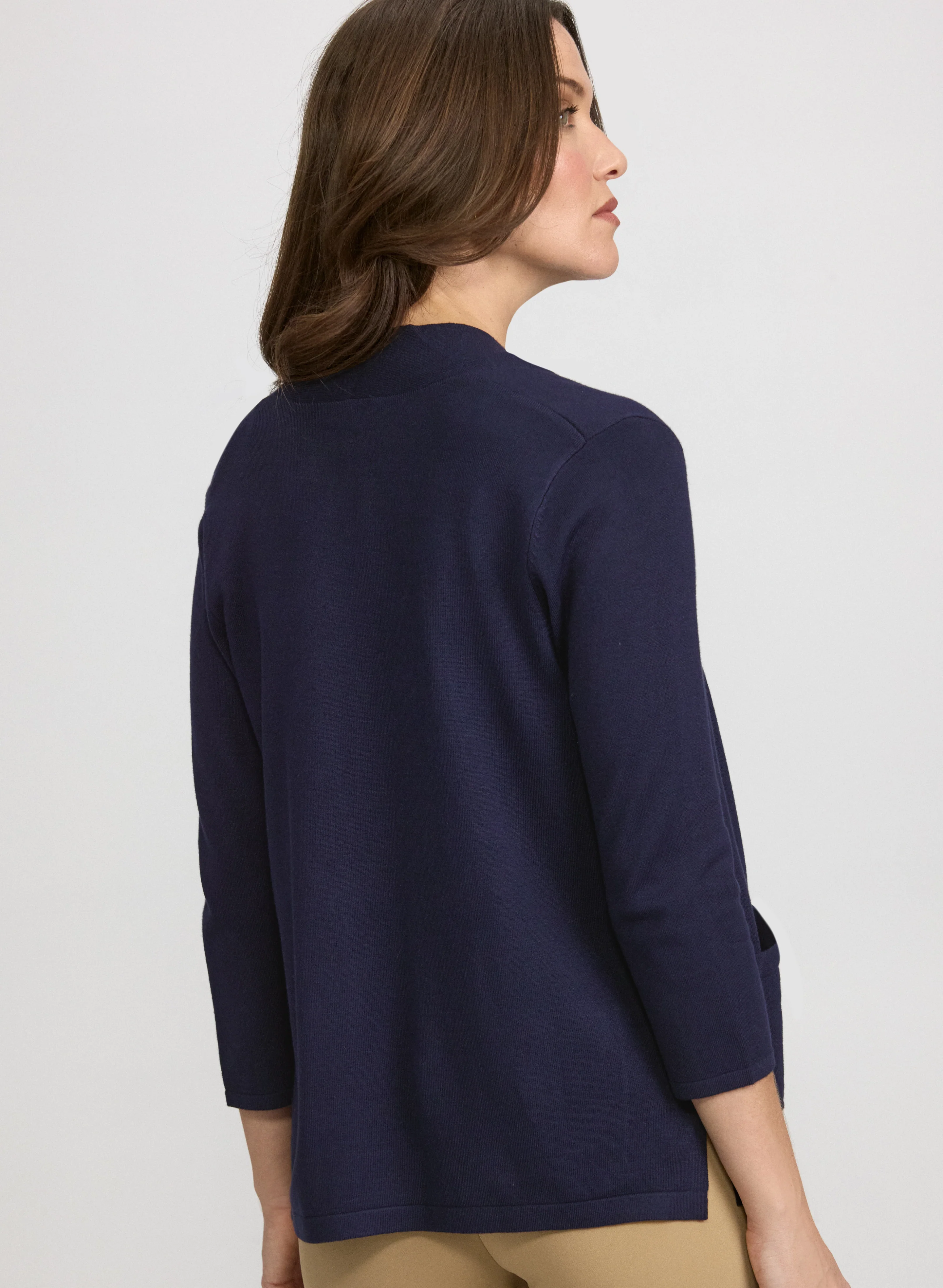 Knit Open-Front Cardigan - Image 4