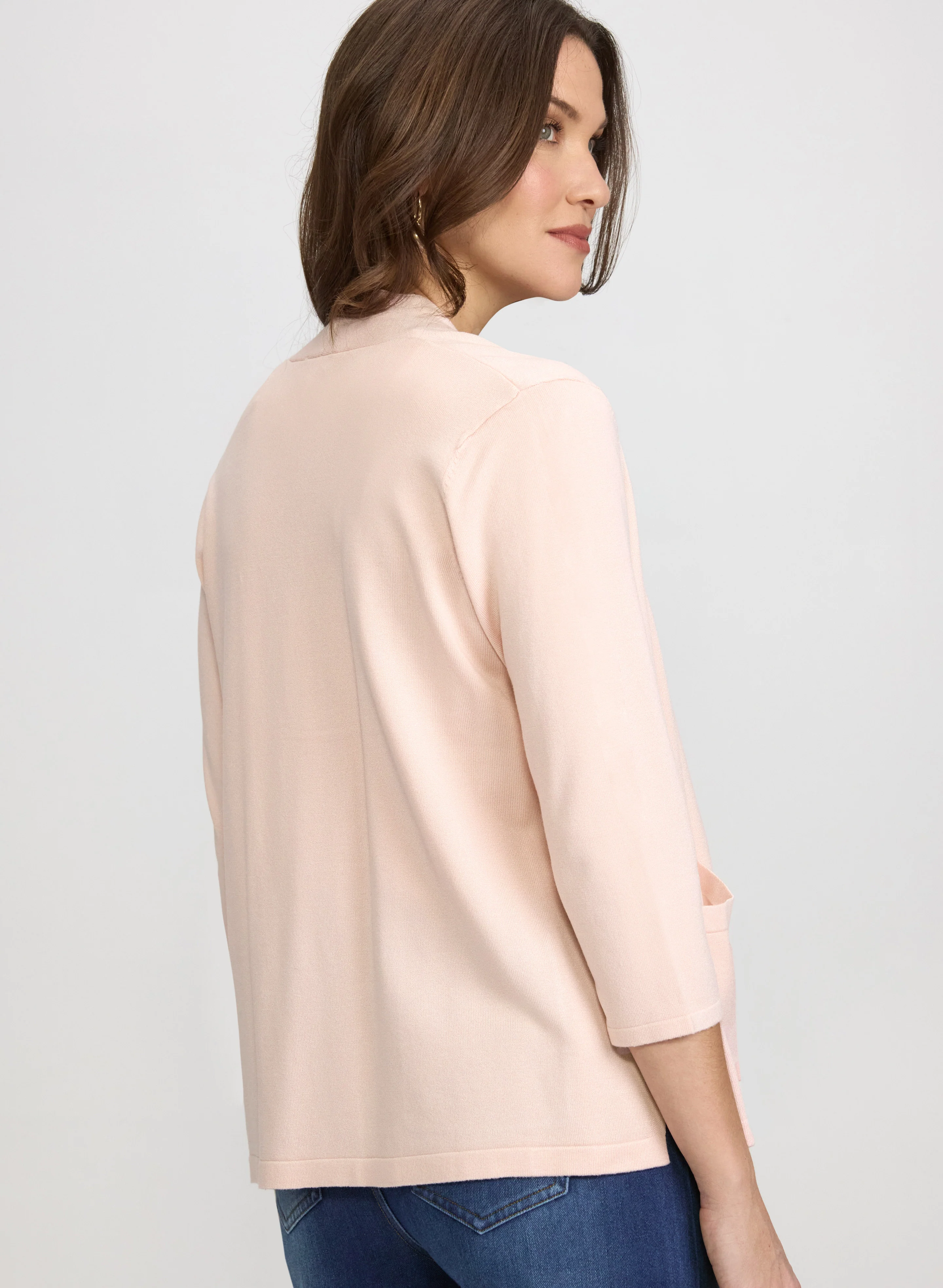 Knit Open-Front Cardigan - Image 4