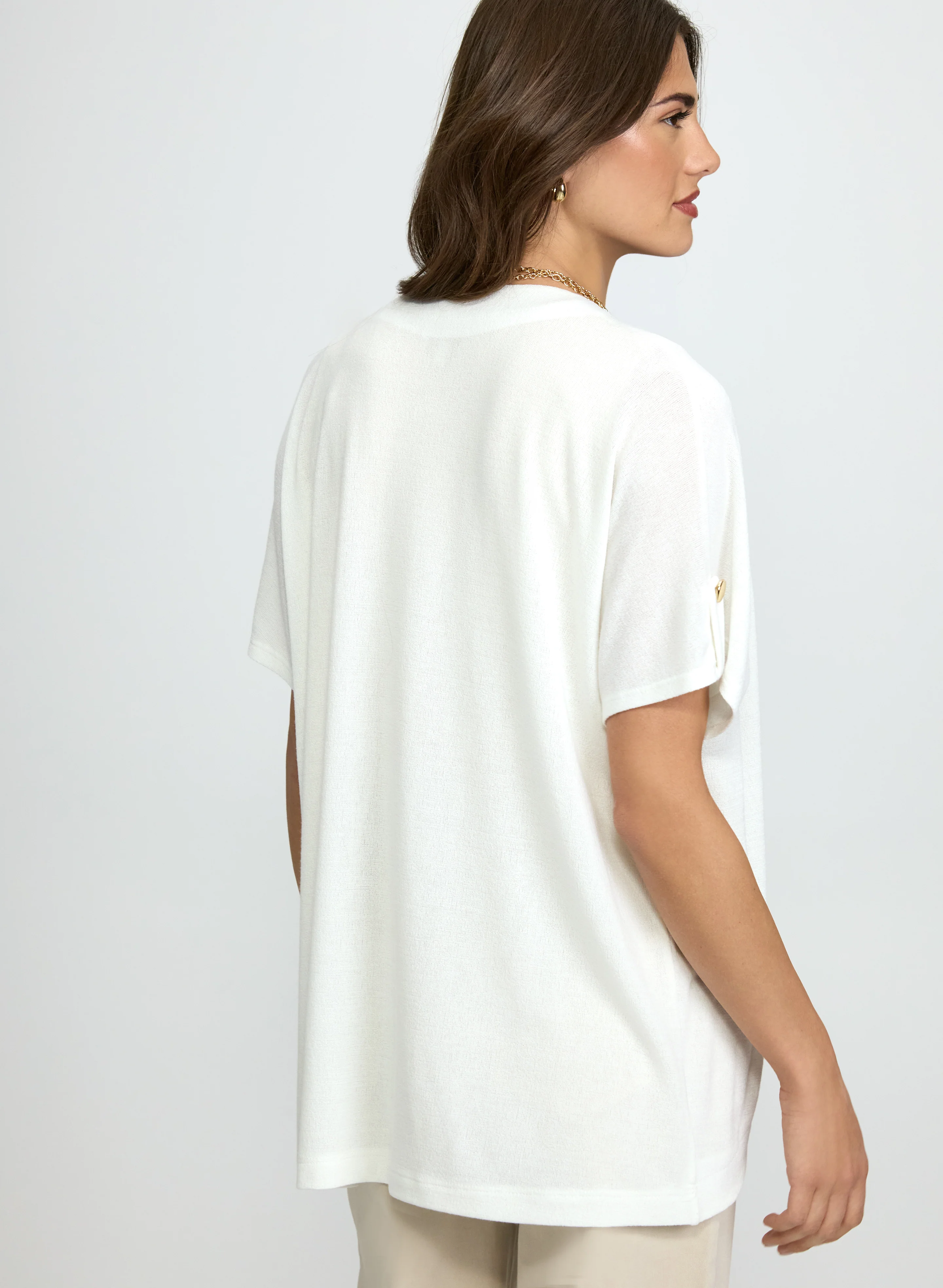 Knit Open-Front Cardigan - Image 4