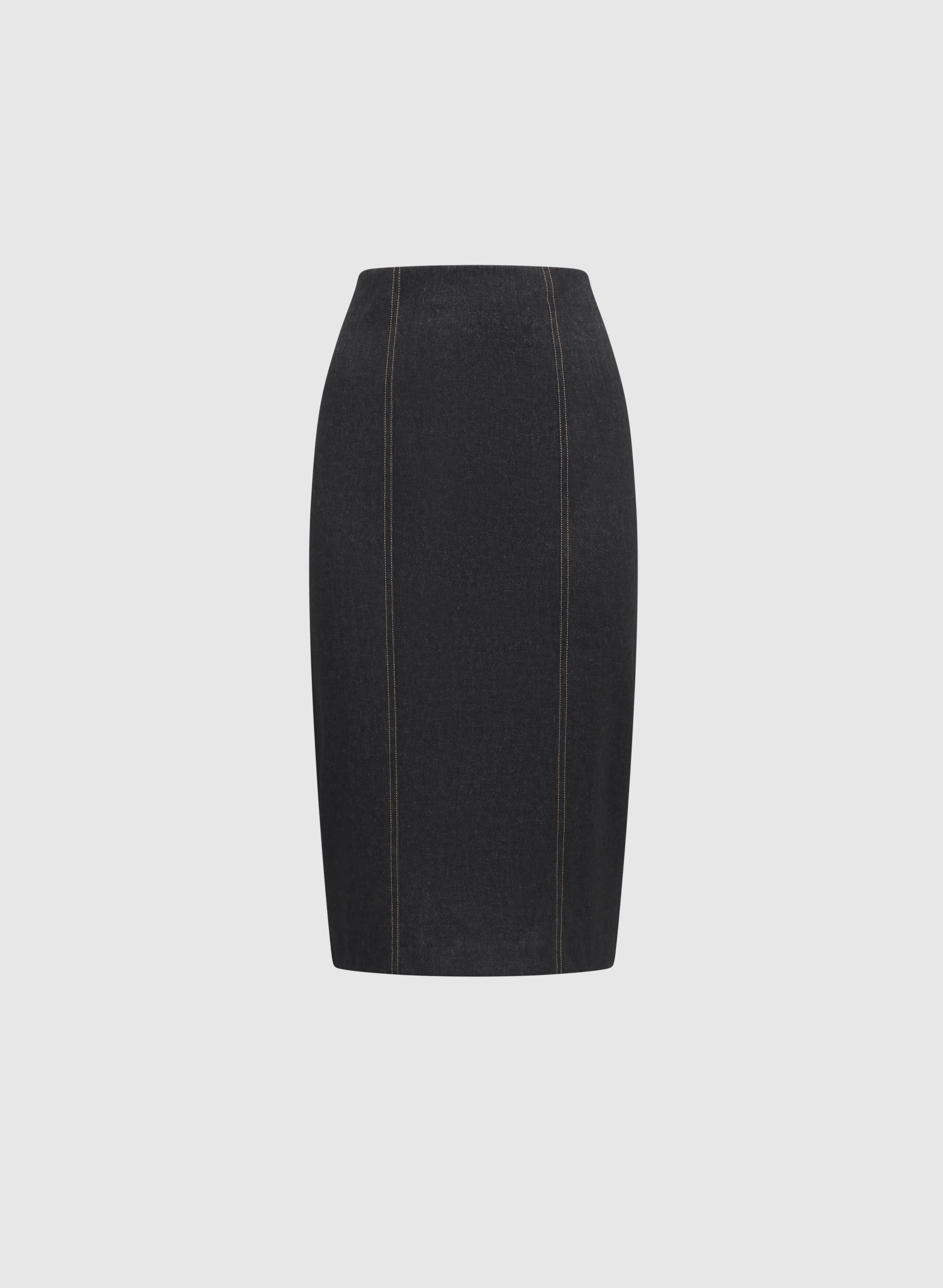 Topstitch Pencil Skirt - Image 6