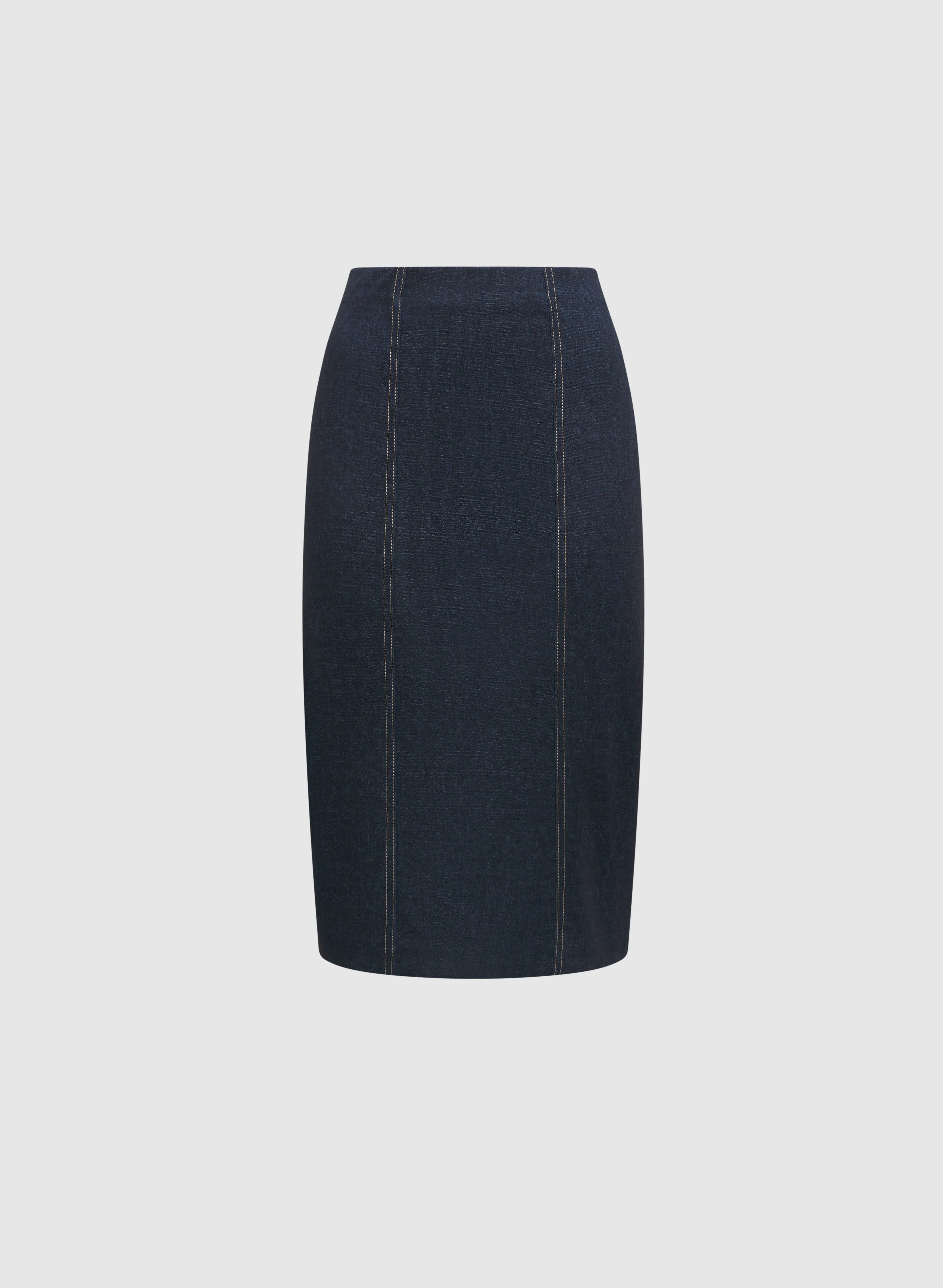 Topstitch Pencil Skirt - Image 6