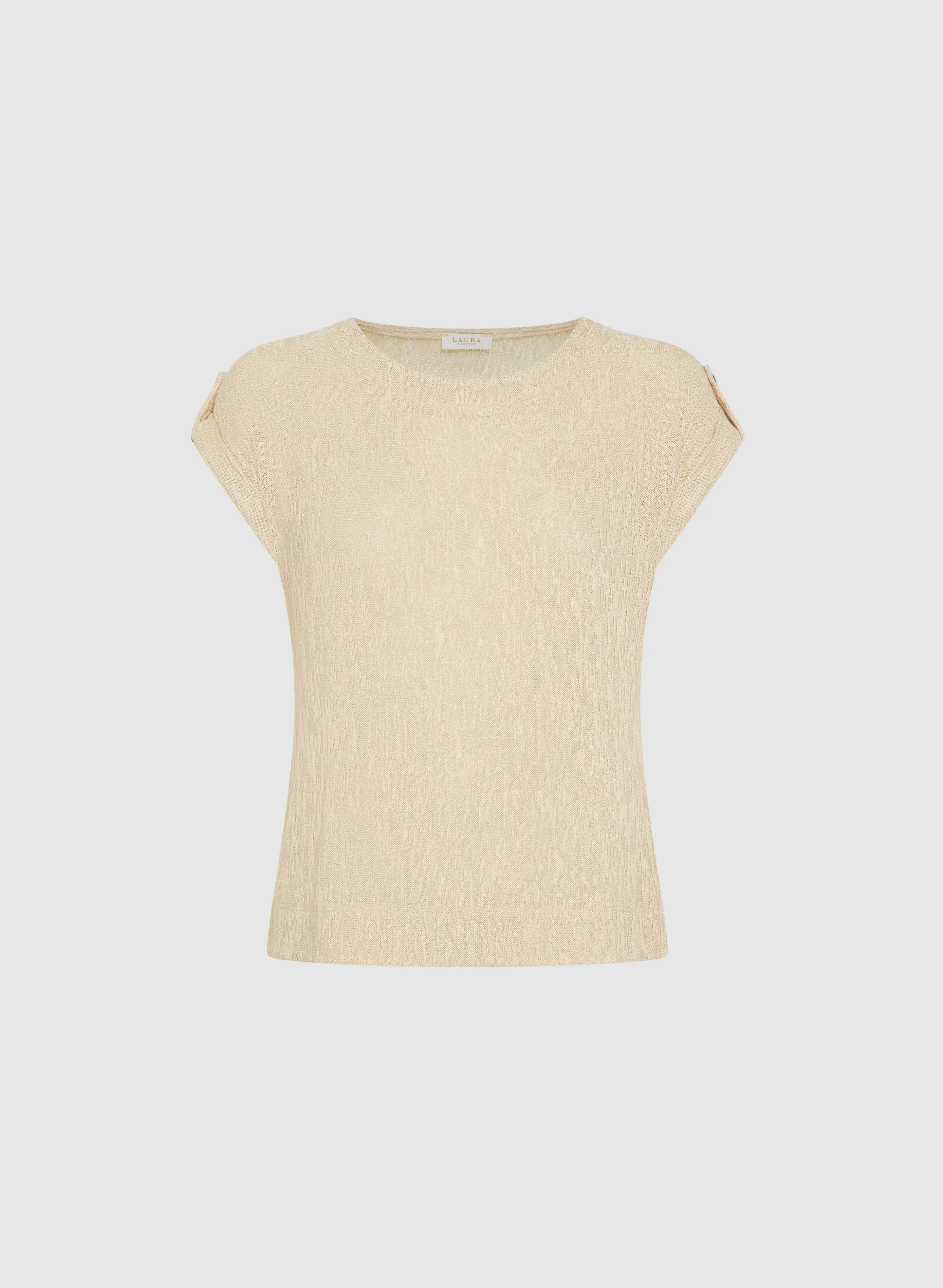 Knit Rolled Sleeve Top - Image 6