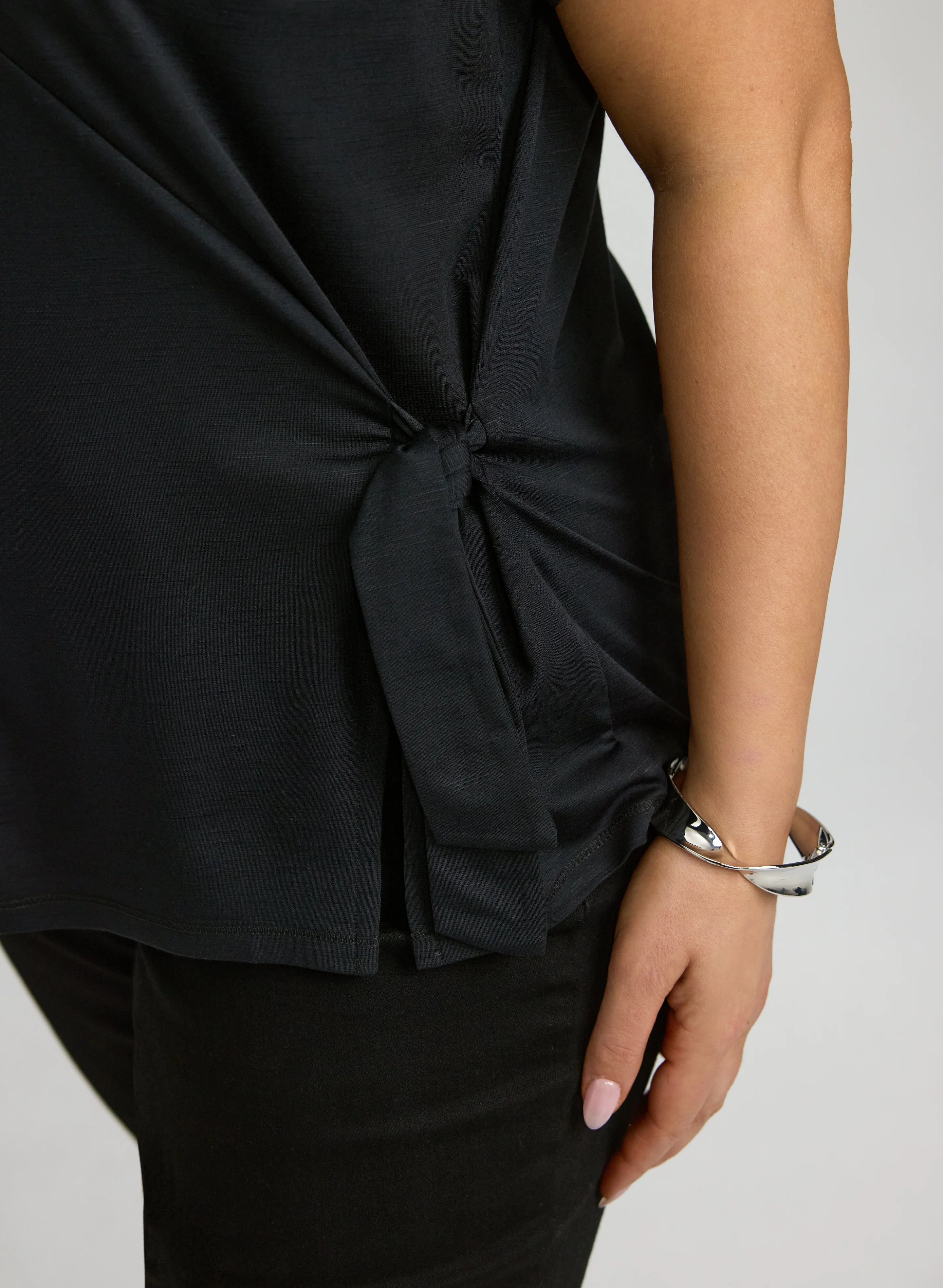 Knot Detail T-Shirt - Image 5