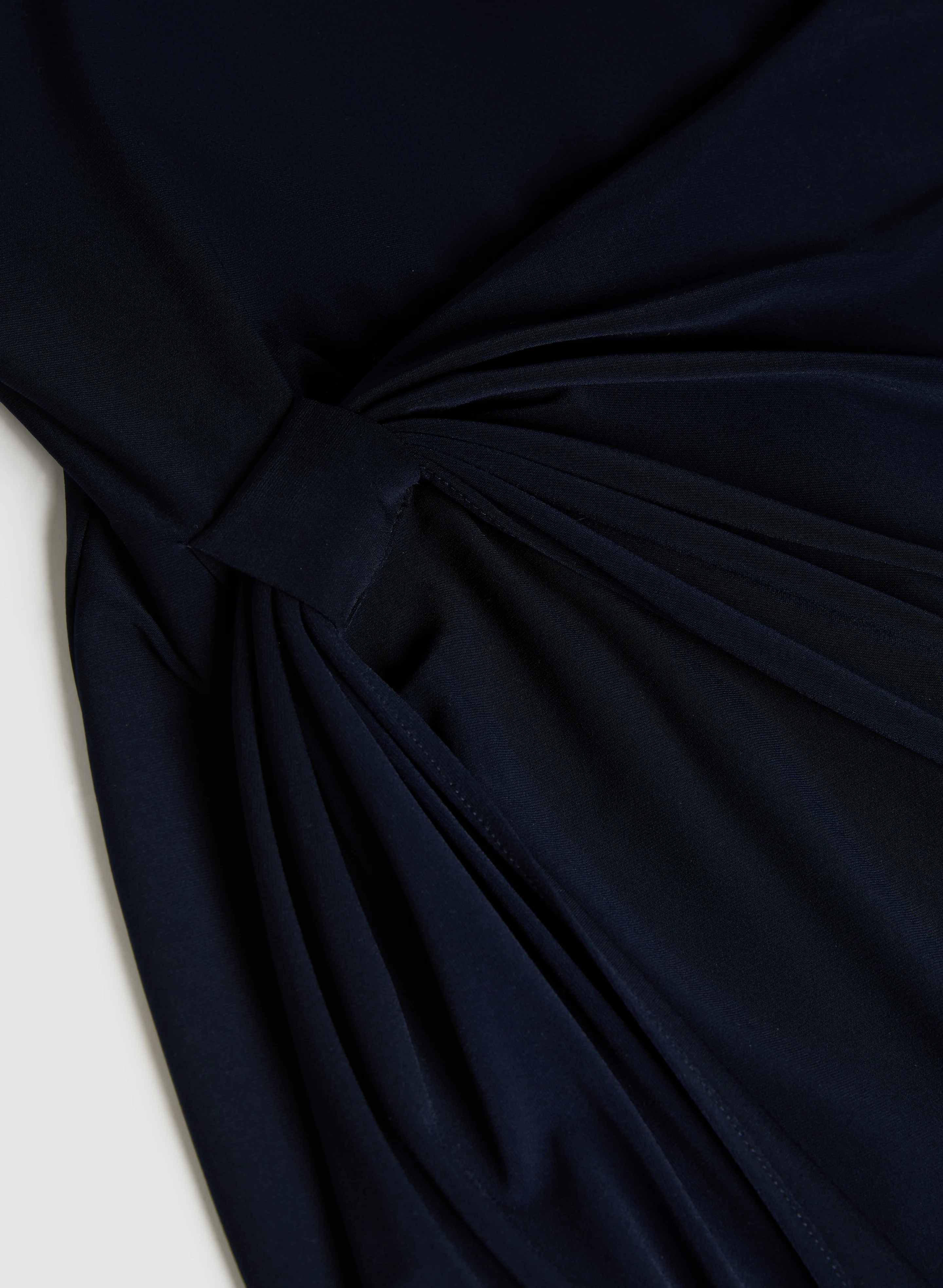 Knotted Drape Front Dress - Image 7