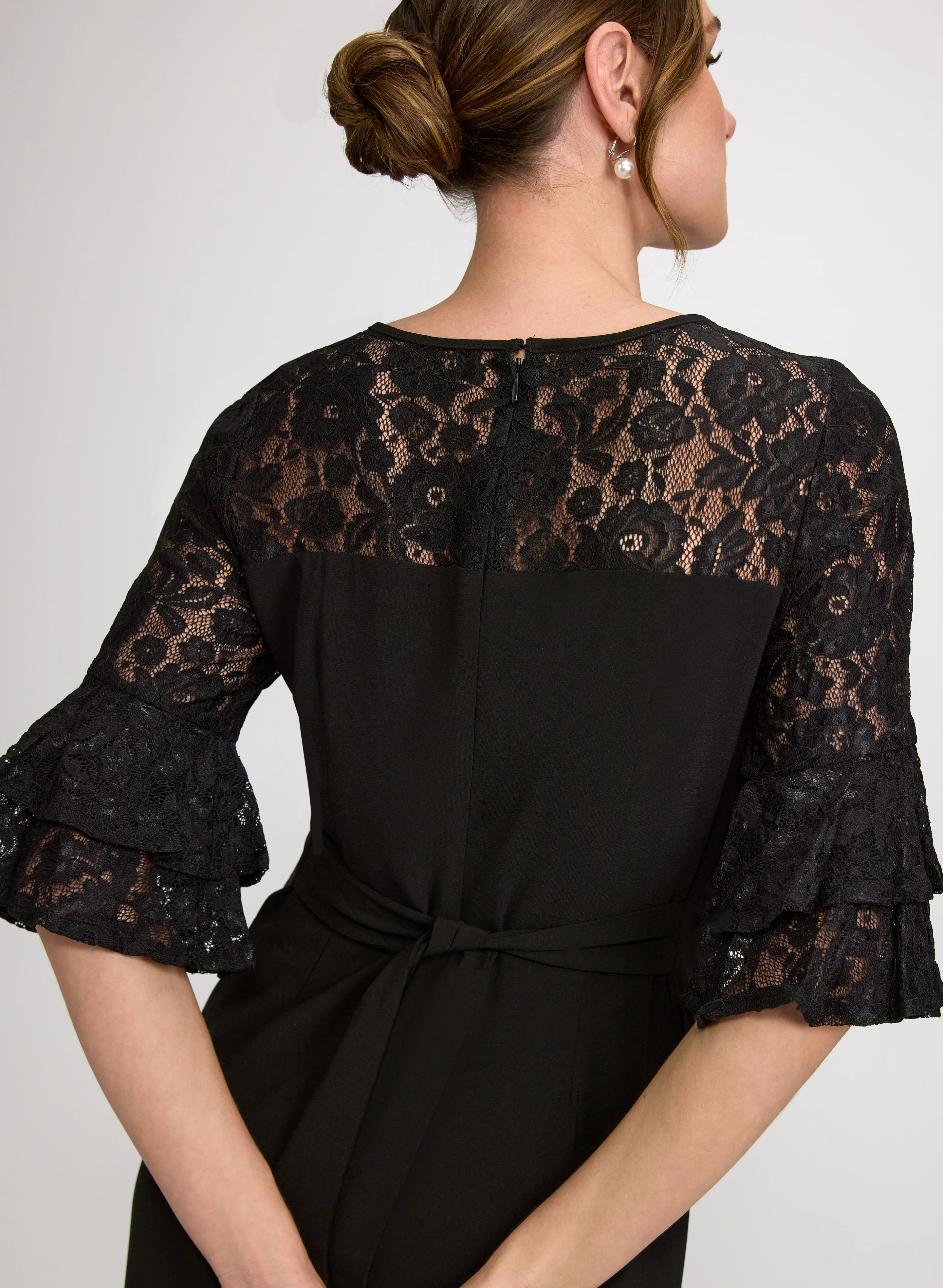 Lace Detail Sheath Dress - Image 6