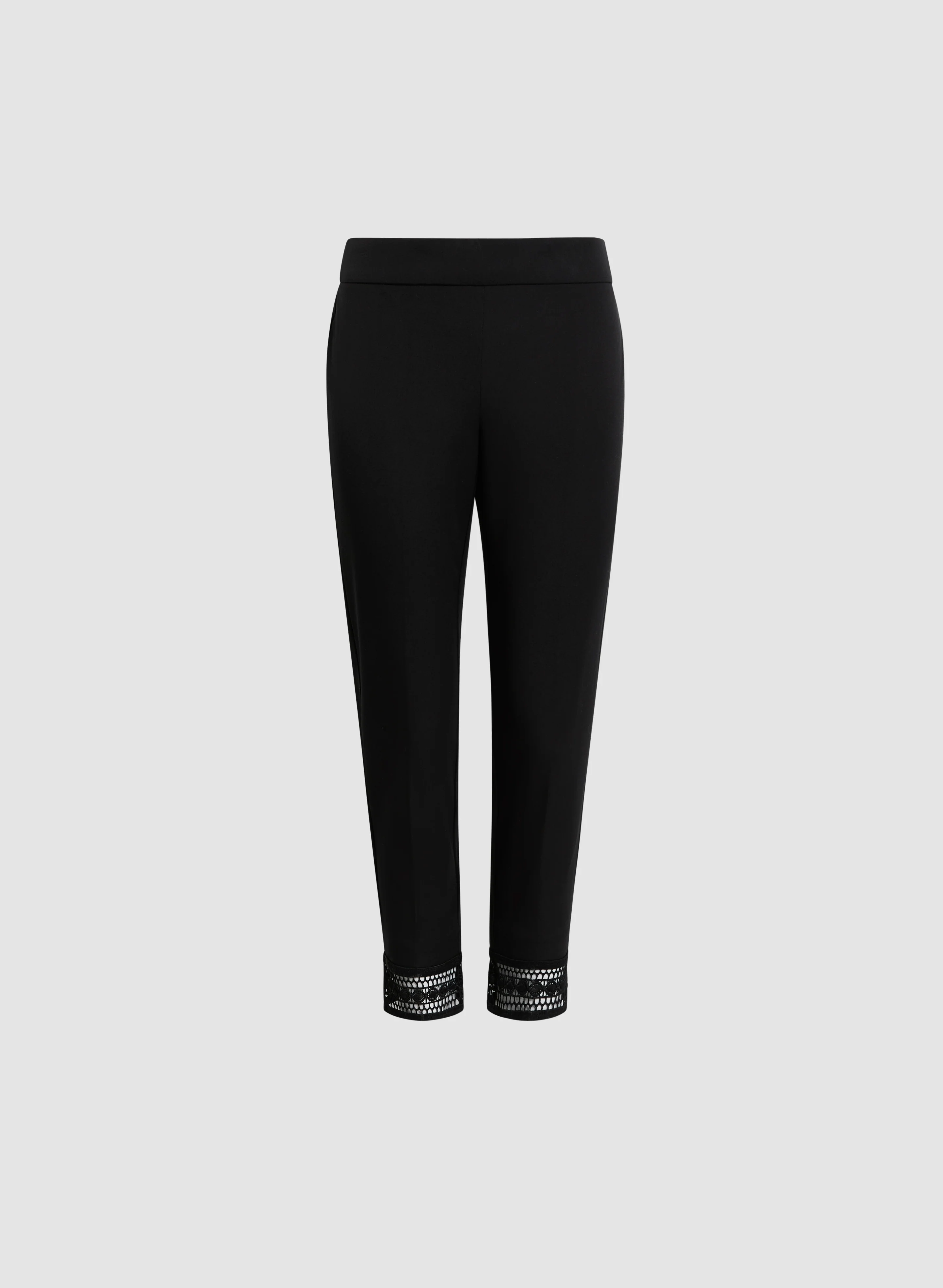 Lace Hem Pull-On Ankle Pants - Image 6