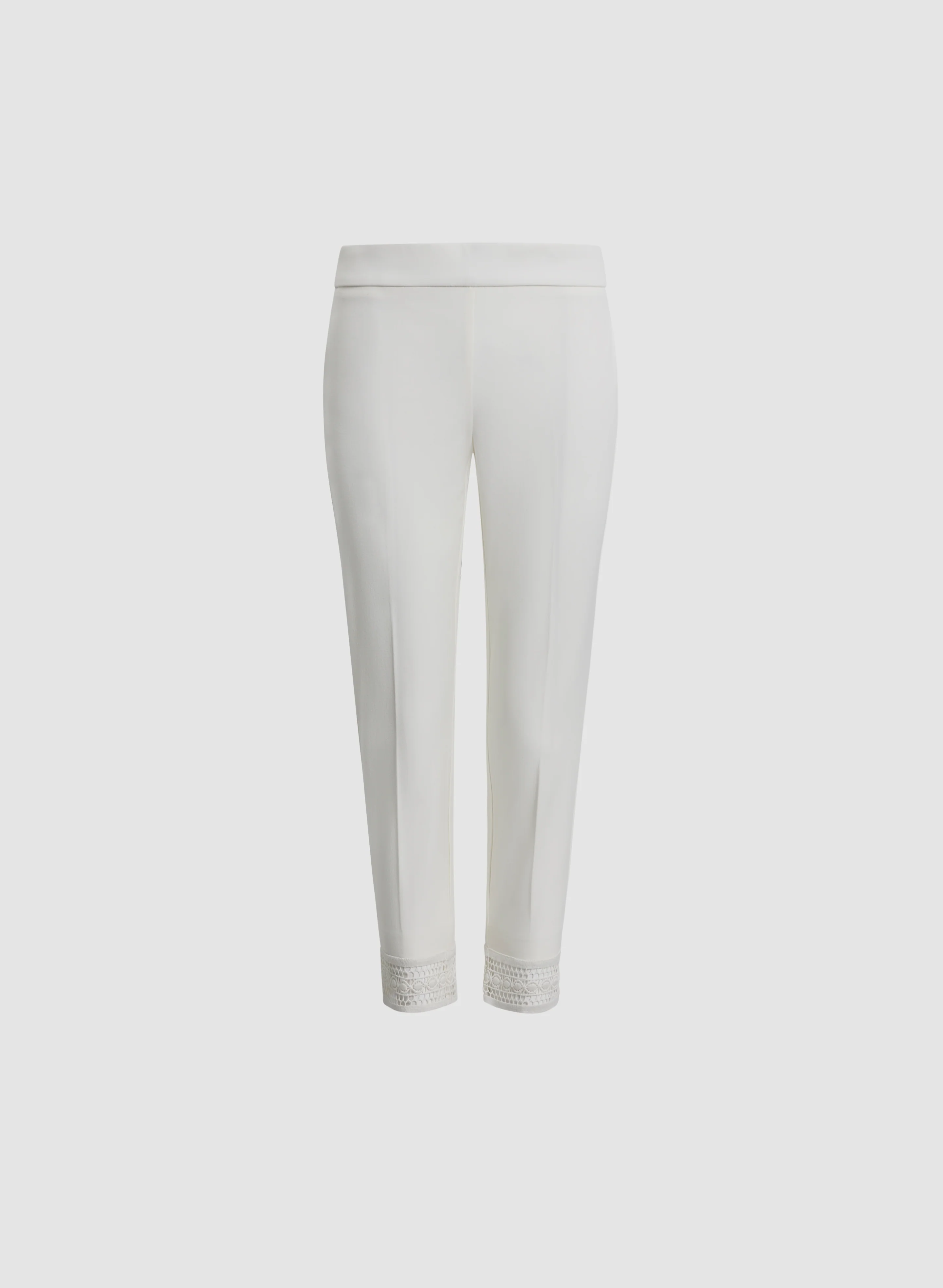 Lace Hem Pull-On Ankle Pants - Image 6