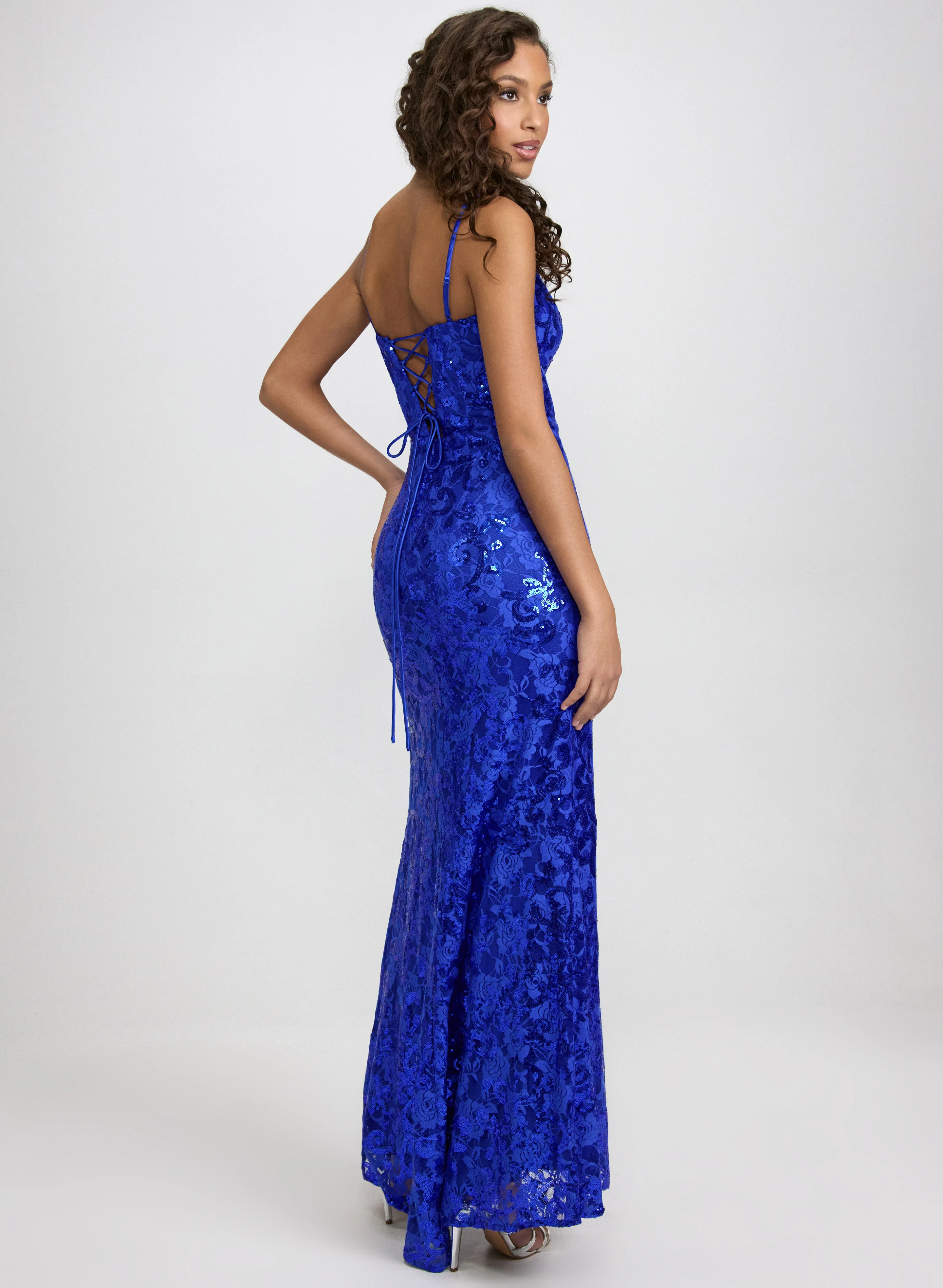 Lace & Sequin Dress - Image 4