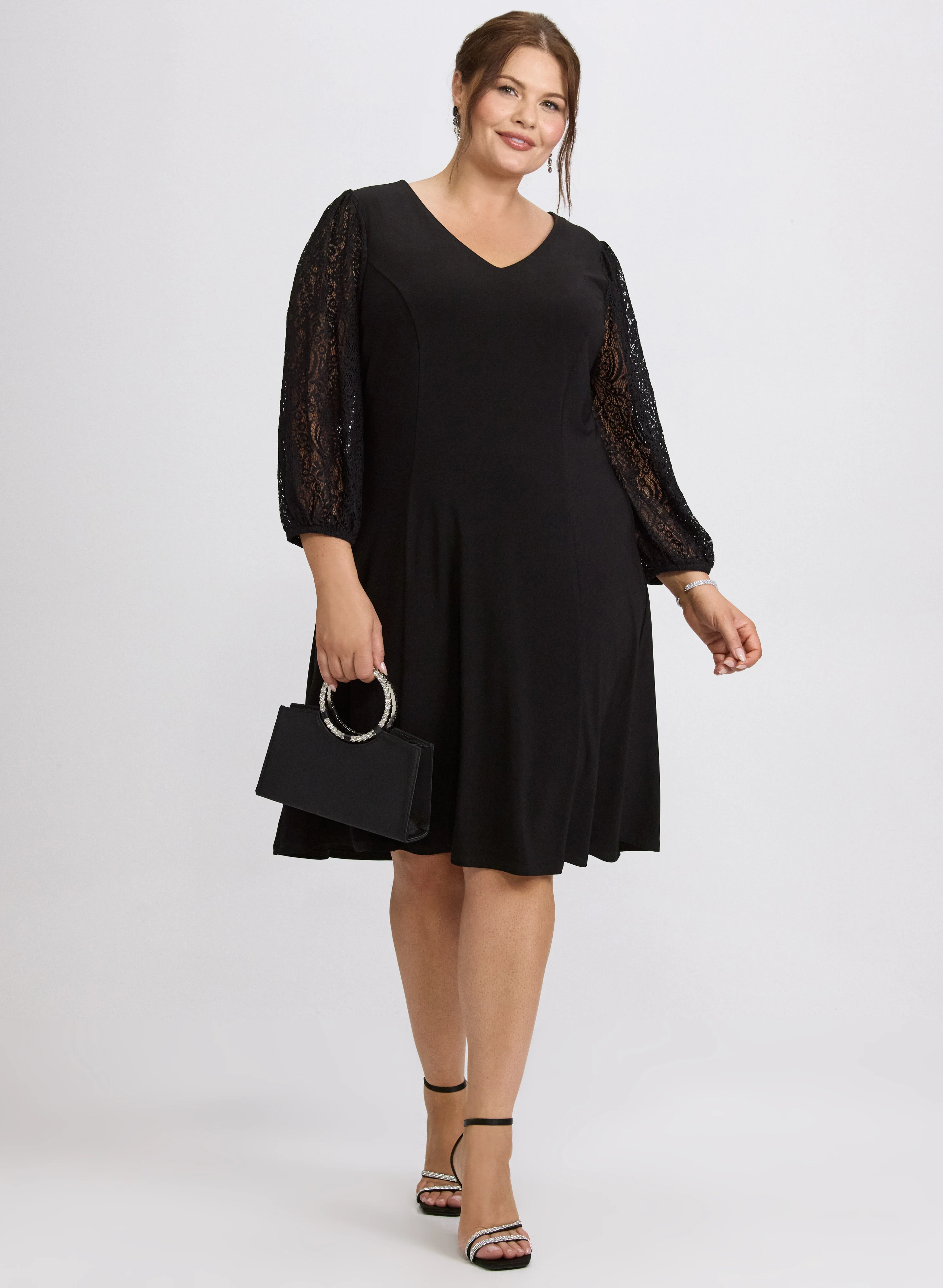 Lace Sleeve Dress