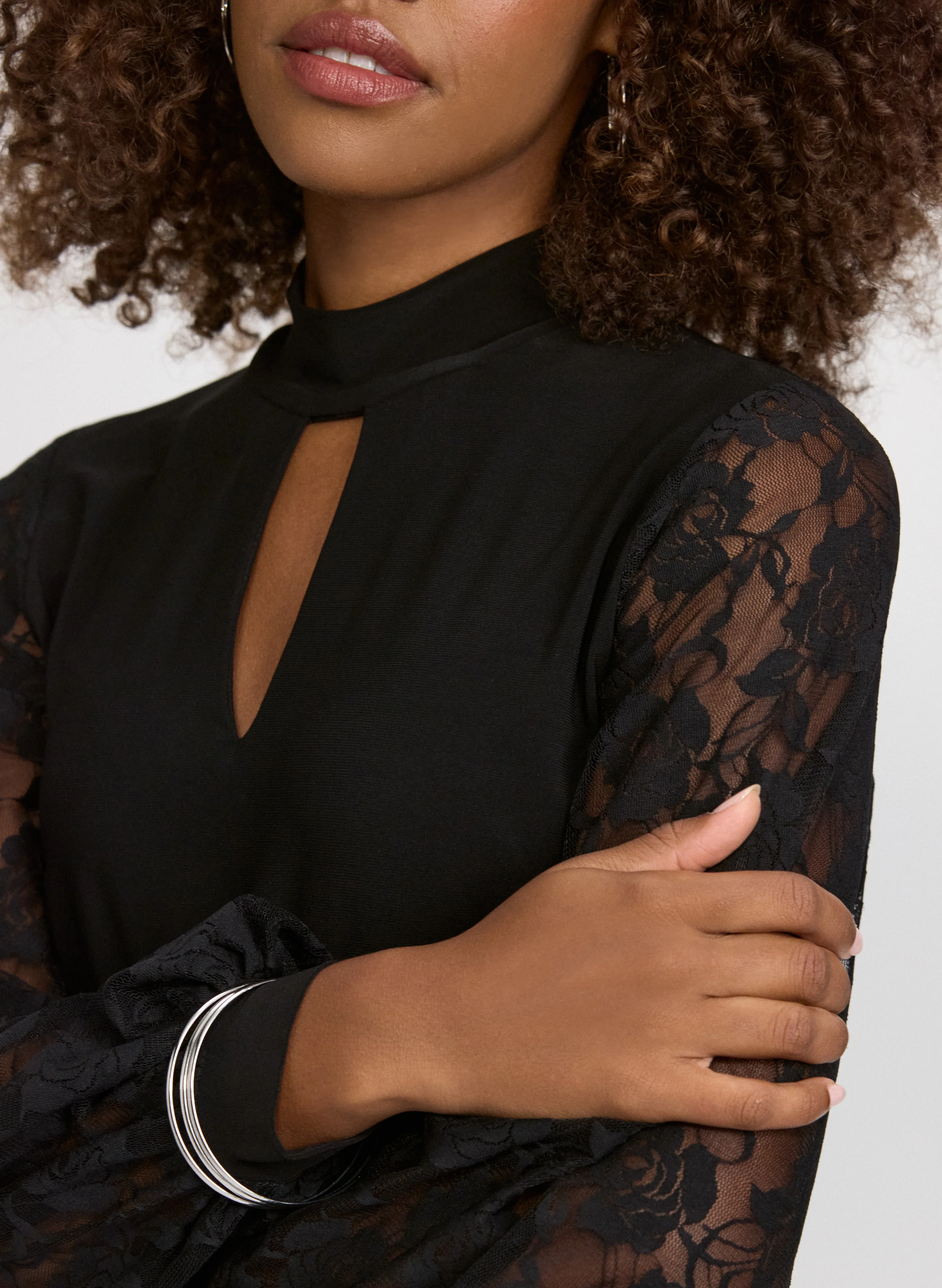 Lace Sleeve Top - Image 5