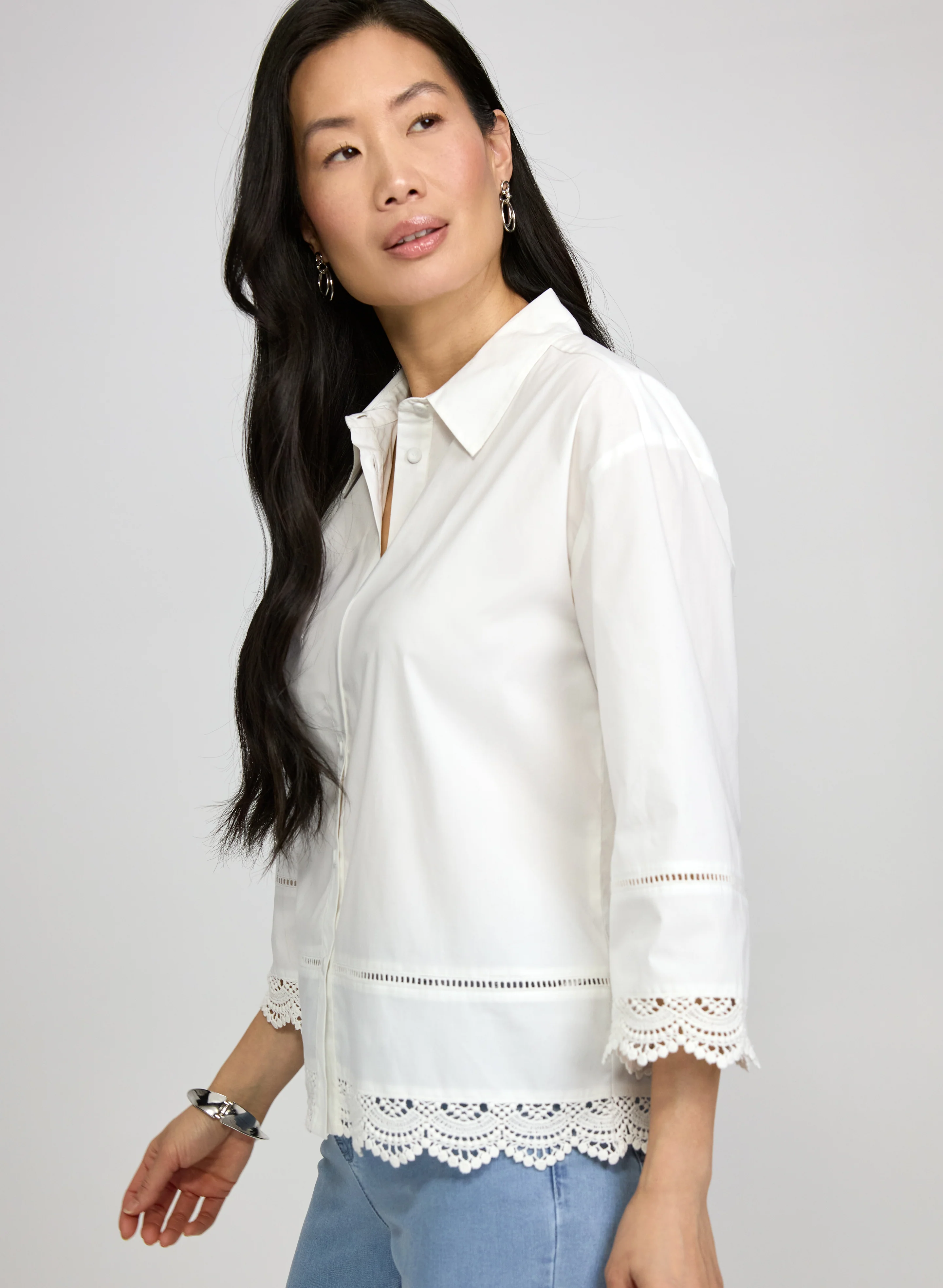 Lace Trimmed Blouse - Image 2