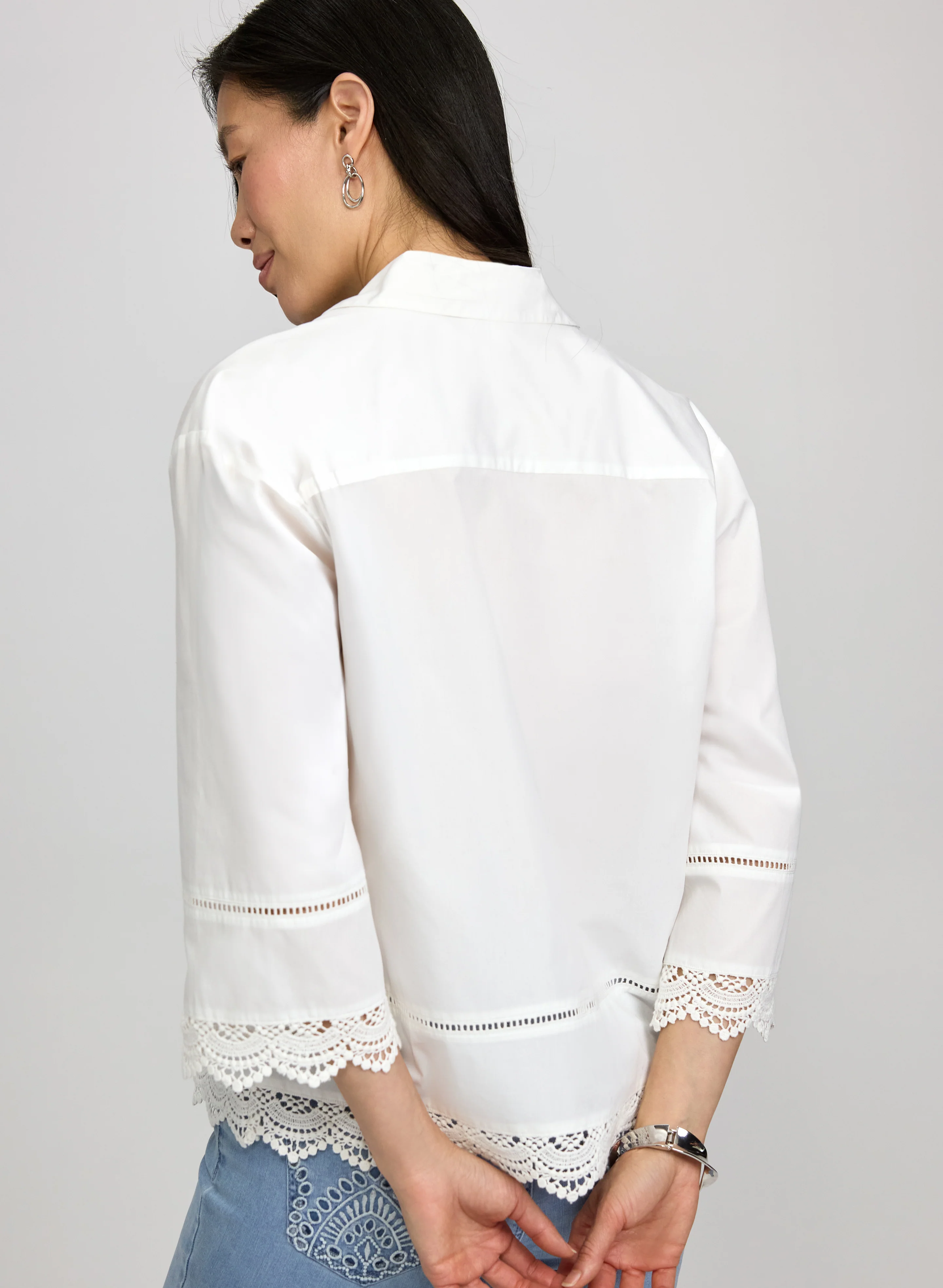 Lace Trimmed Blouse - Image 3