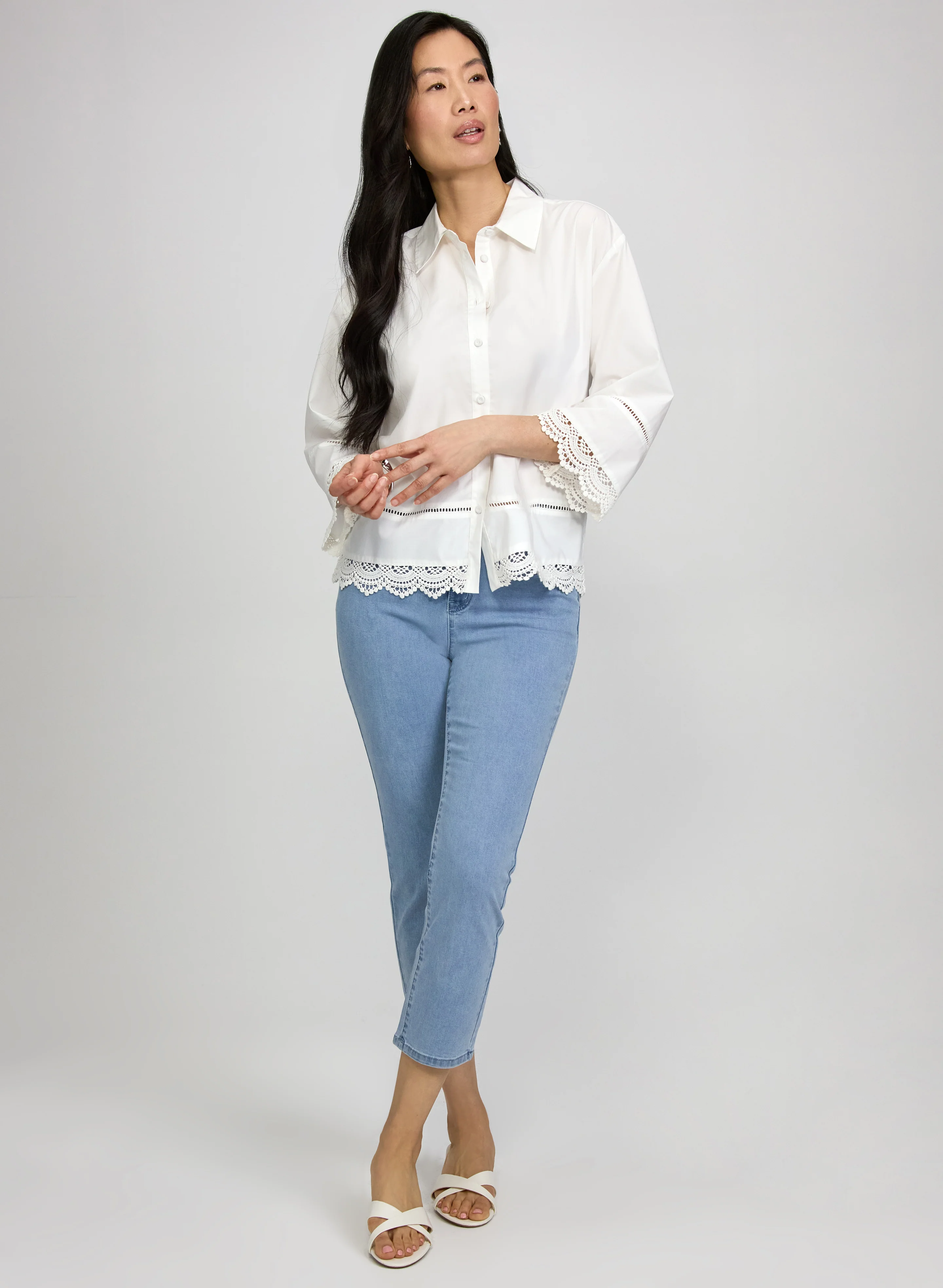Lace Trimmed Blouse - Image 4