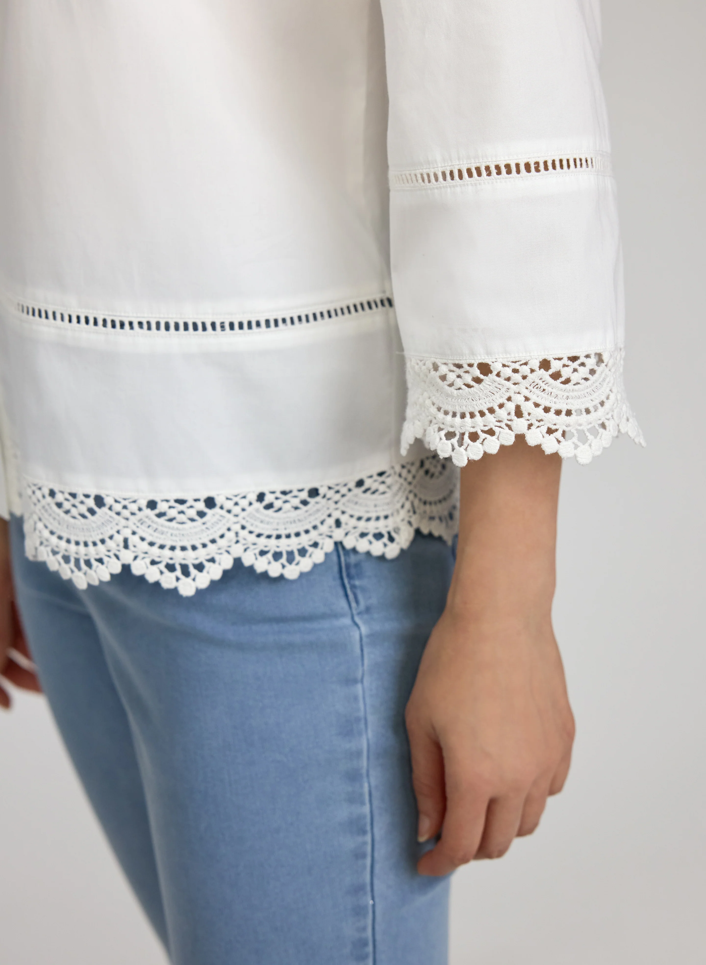Lace Trimmed Blouse - Image 5