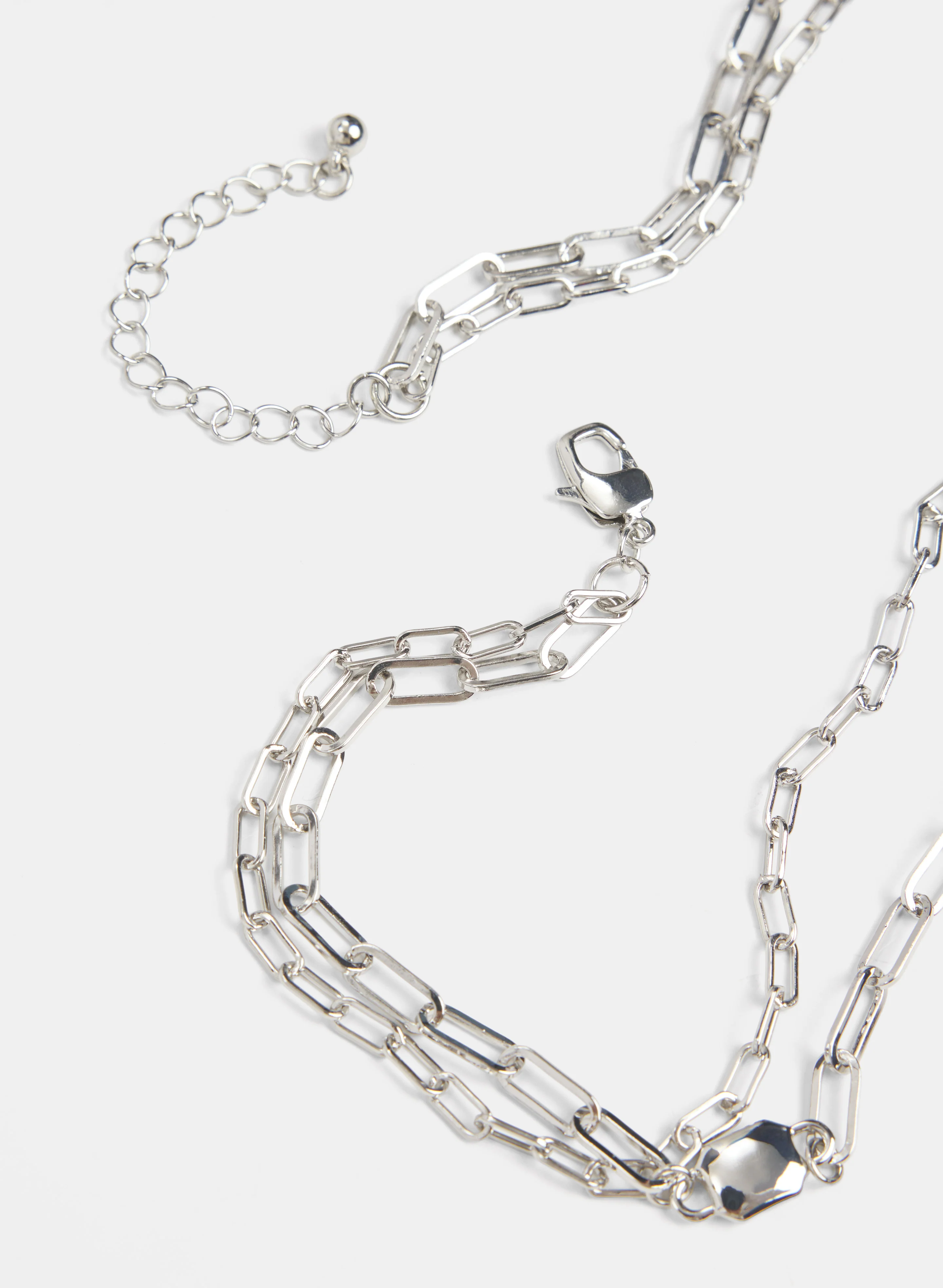 Layered Cube Link Necklace - Image 2