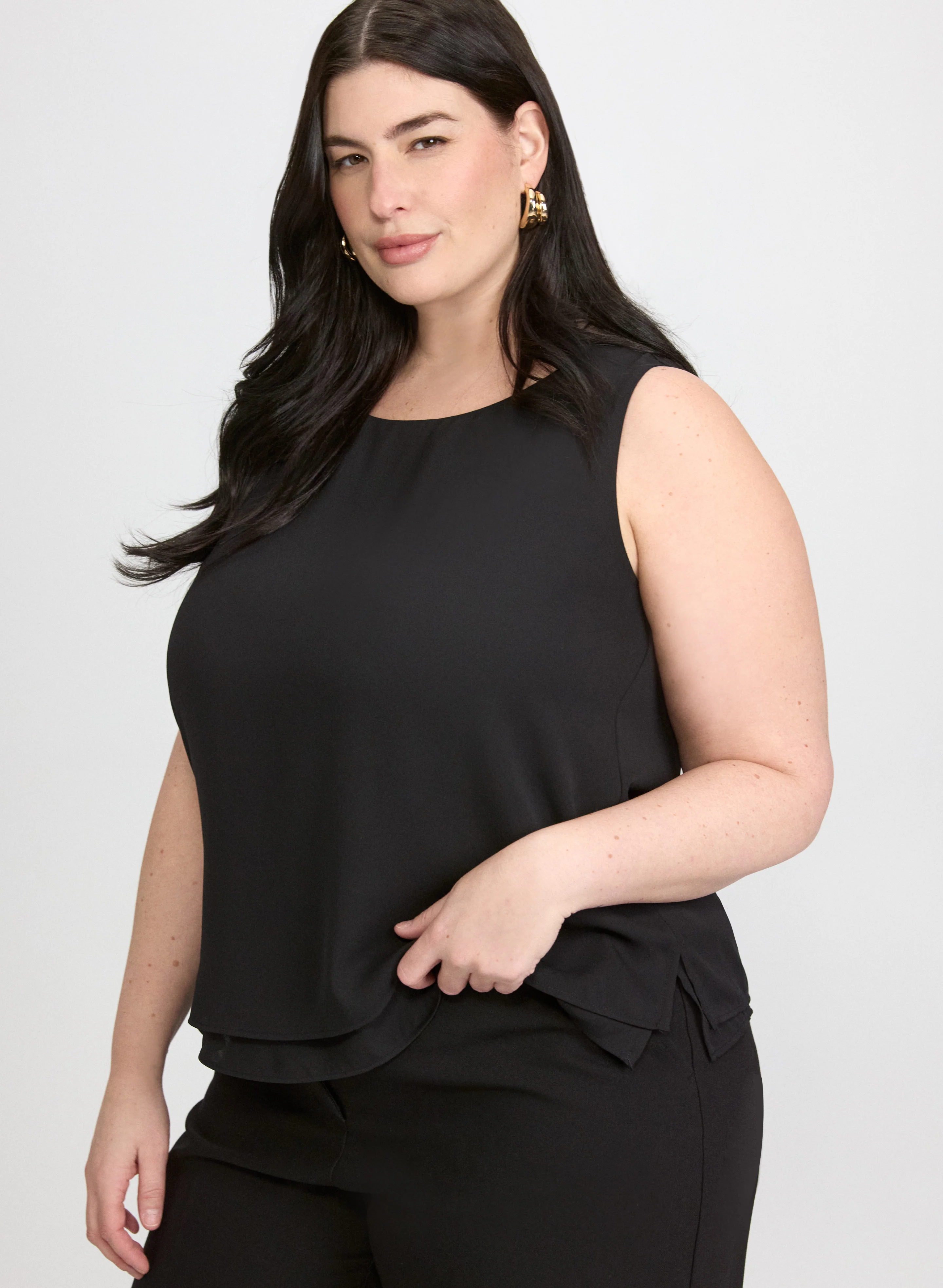 Layered Sleeveless Blouse - Image 12