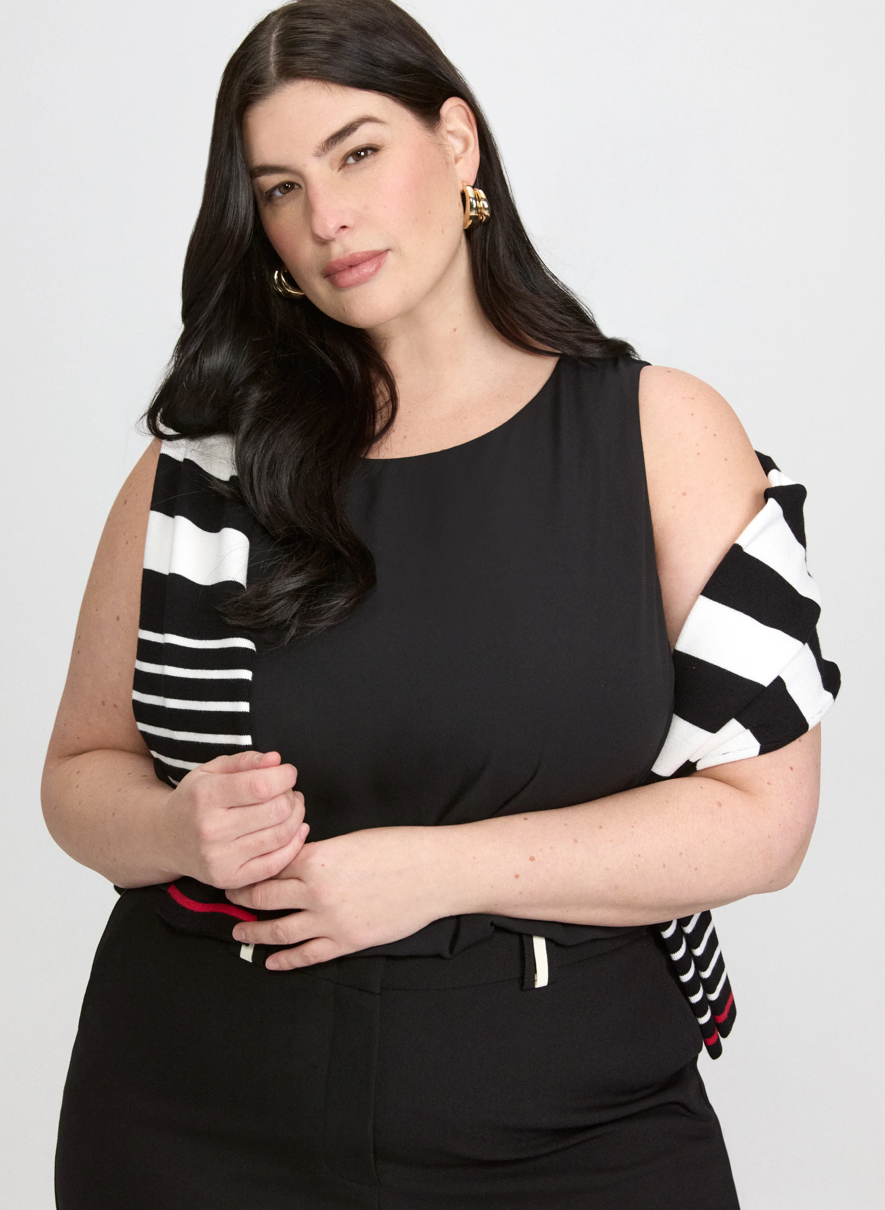 Layered Sleeveless Blouse - Image 8